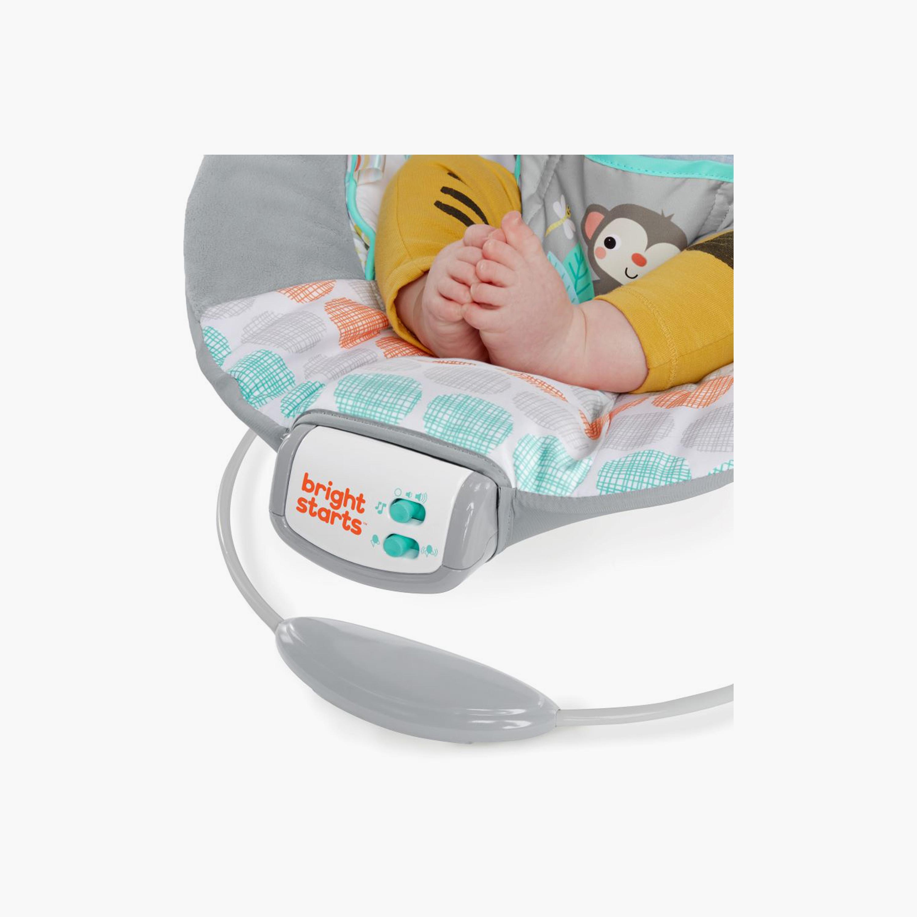 Bright Starts Comfy Baby Bouncer Soothing Vibrations Infant Seat - Taggies-baby-infantactivity-bouncers-image-5