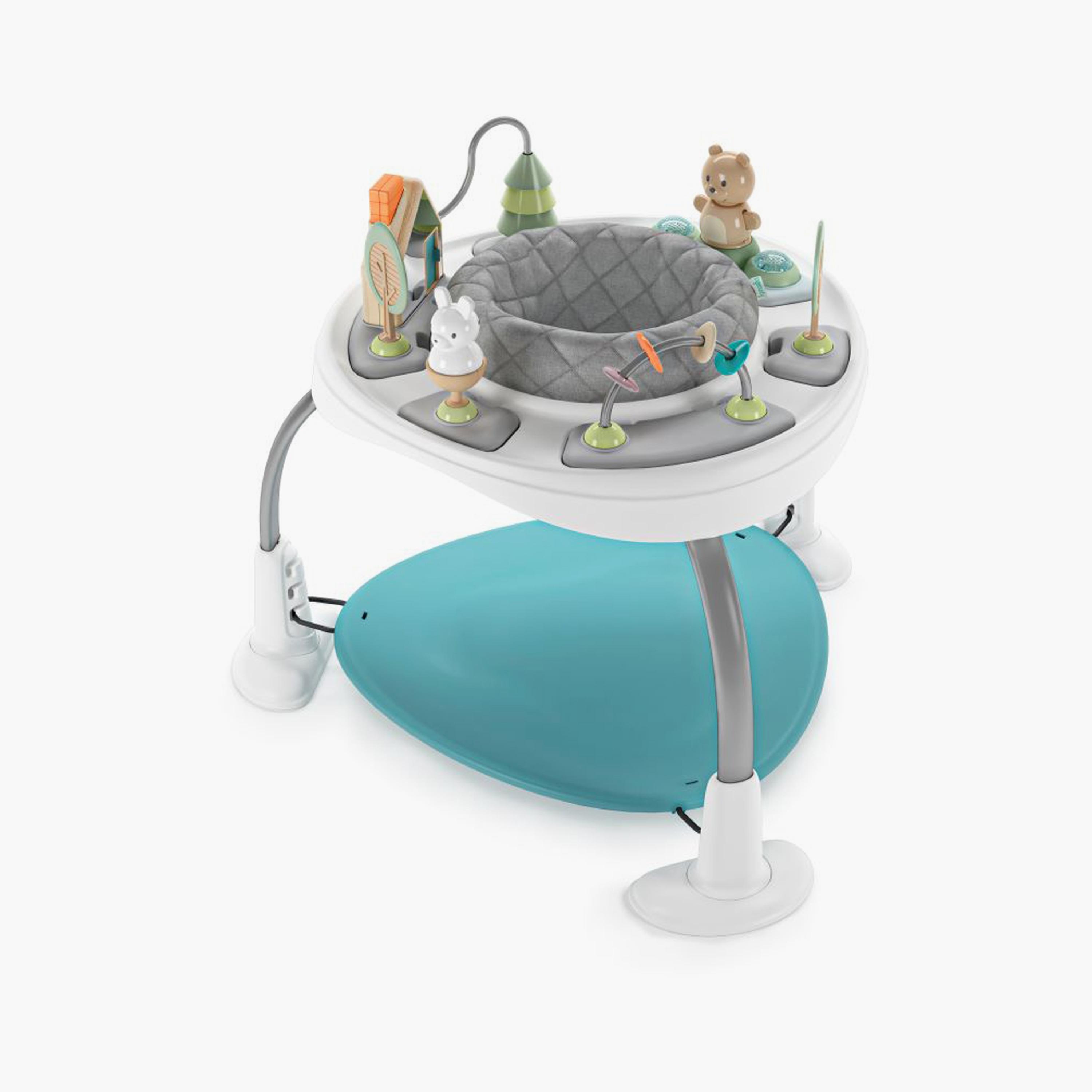Ingenuity Spring & Sprout 2-in-1 Baby Jumper and Table with Toys - First Forest-baby-infantactivity-bouncers-image-1