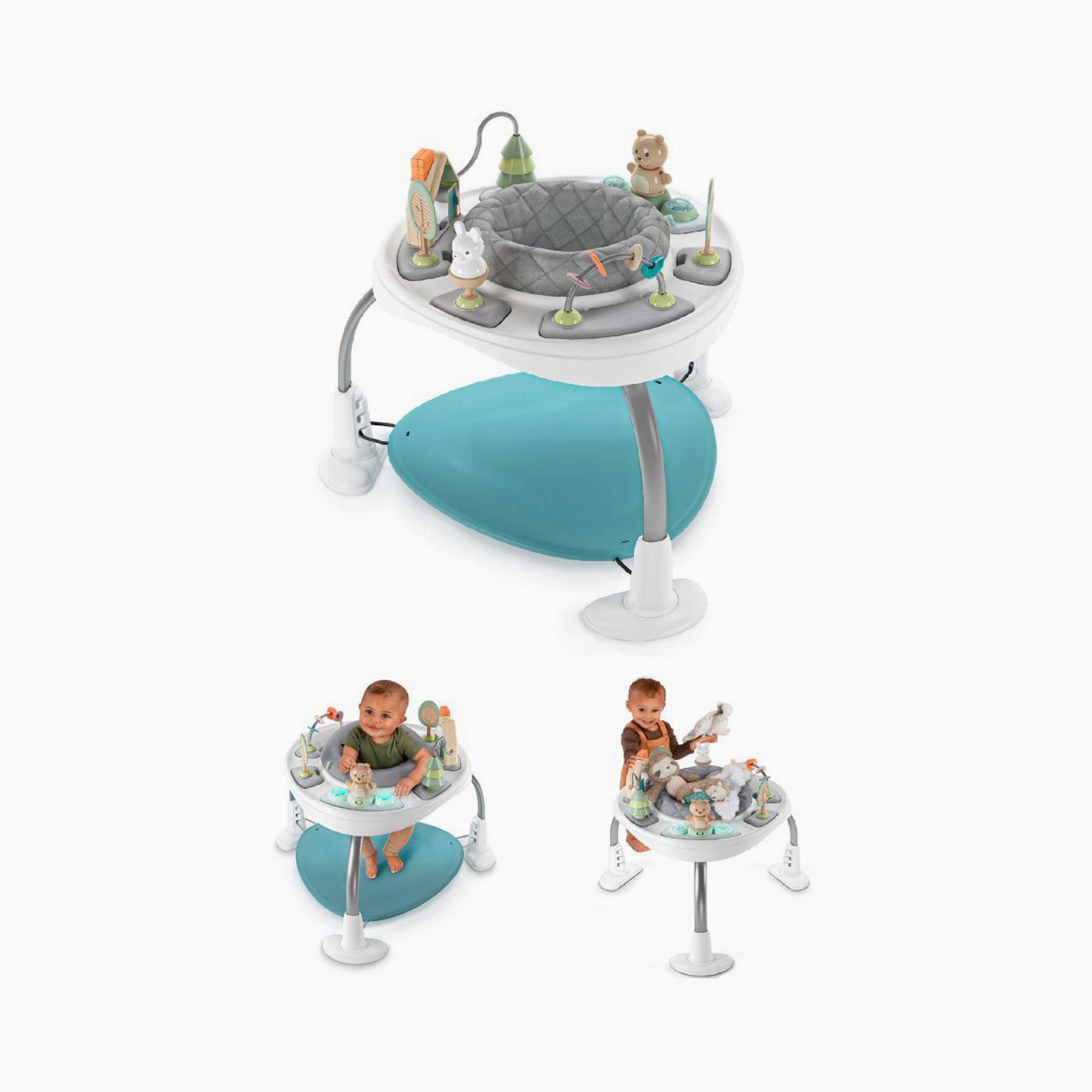 Ingenuity Spring & Sprout 2-in-1 Baby Jumper and Table with Toys - First Forest-baby-infantactivity-bouncers-image-2