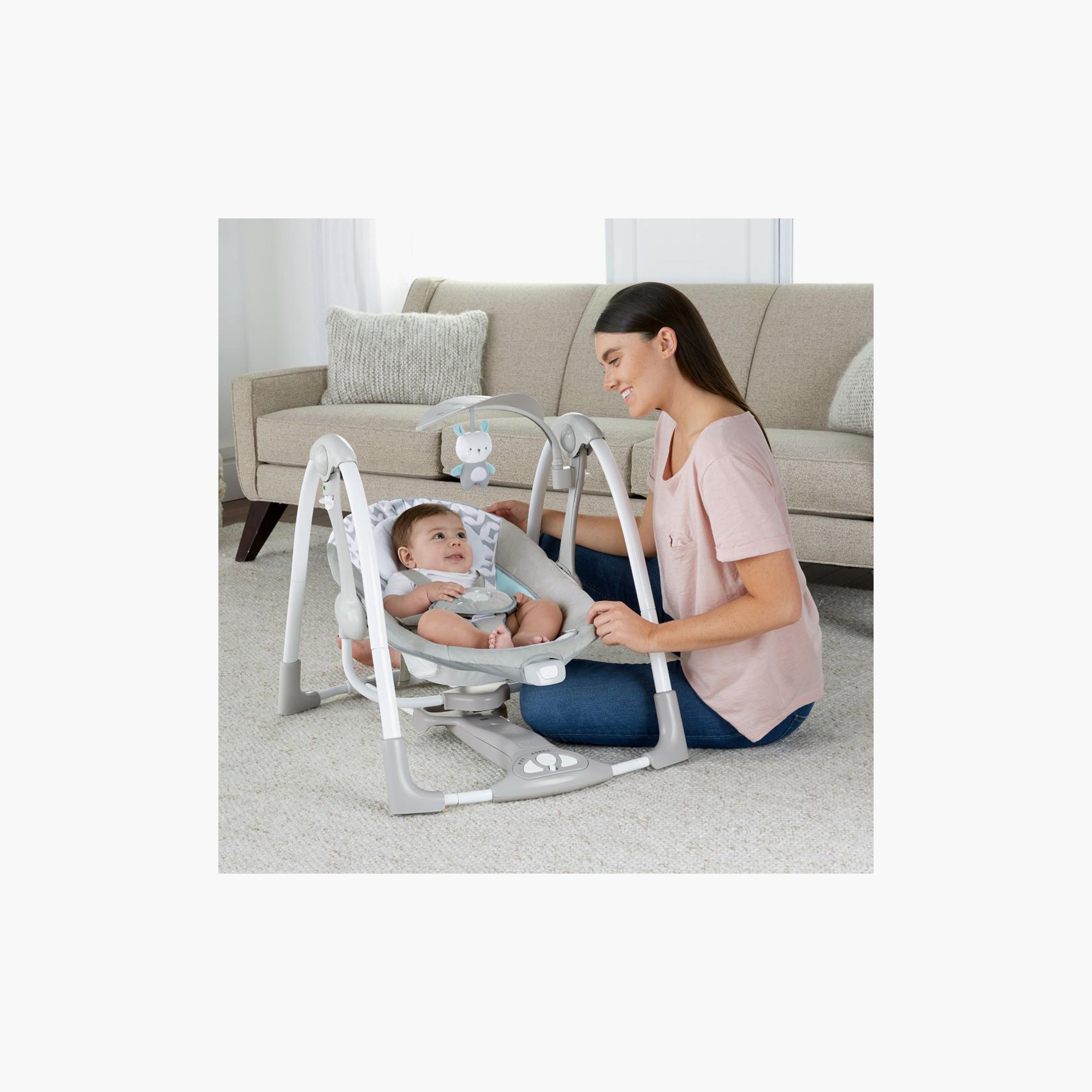 Ingenuity ConvertMe 2-in-1 Compact Portable Baby Swing - Raylan-baby-infantactivity-swings-image-3