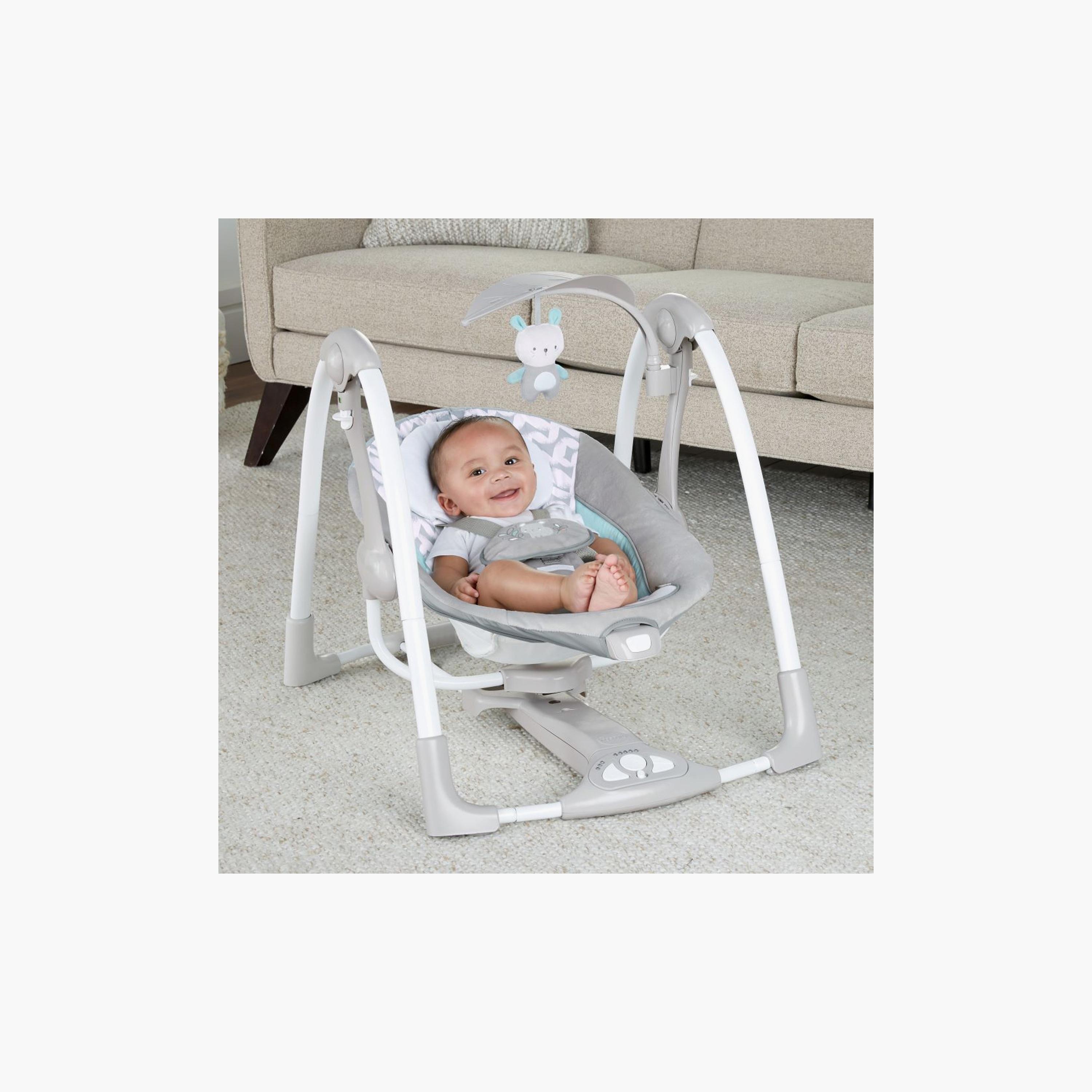 Ingenuity ConvertMe 2-in-1 Compact Portable Baby Swing - Raylan-baby-infantactivity-swings-image-4