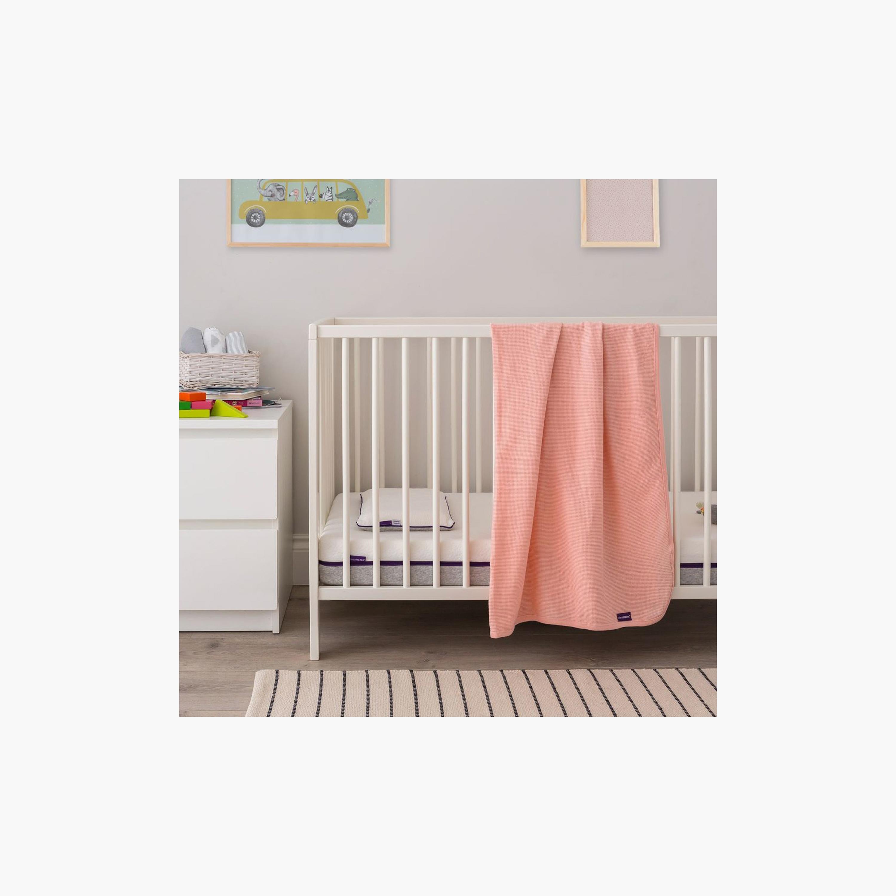 سرير أطفال قطني منسوج مربعات من كليفاماما - 120 × 140 سم-baby-nursery-blanketsandswaddles-blanketsandquilts-image-5
