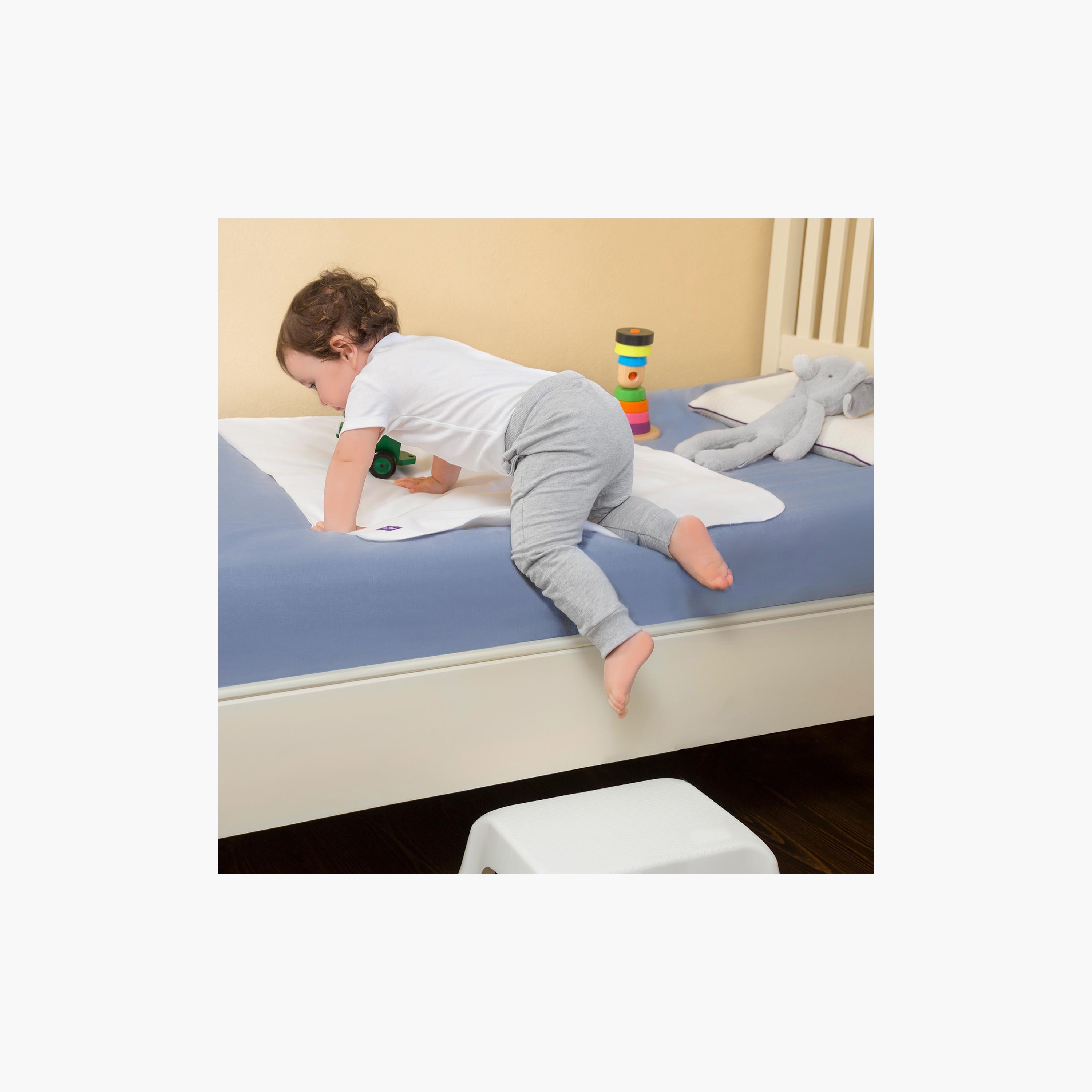 ClevaMama Brushed Cotton Waterproof Toilet Training Sleep Mat - 70 x 90 cm-baby-diapering-changingmats-image-3