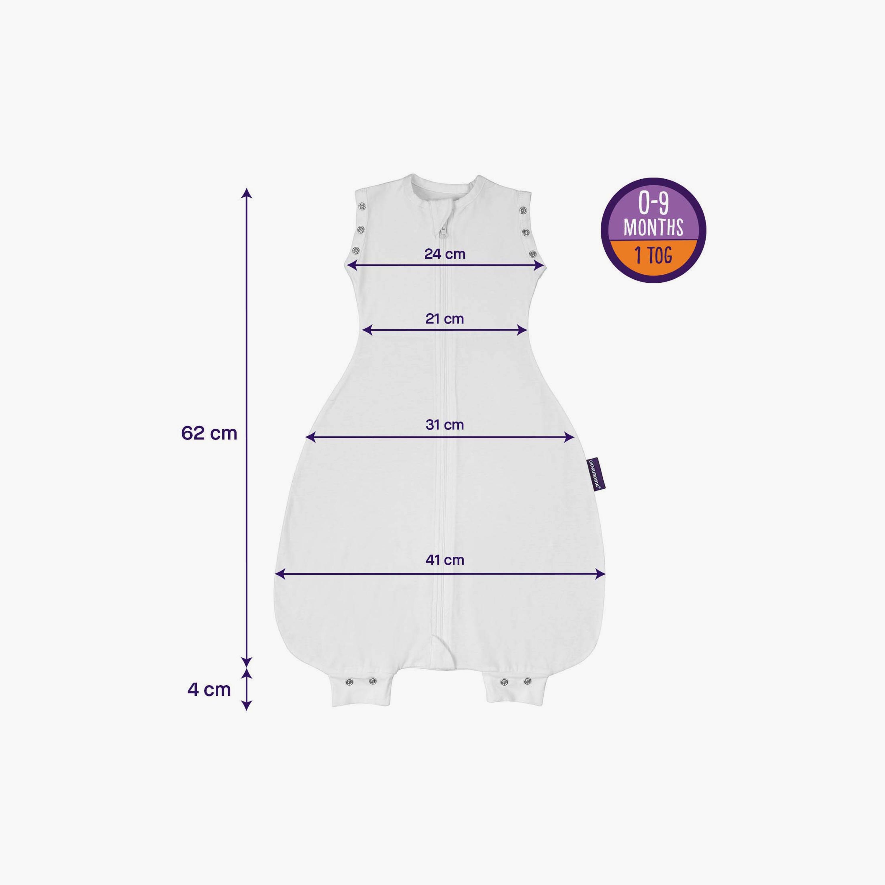 ClevaMama 3 in 1 Nite Nite Solid Sleeveless Romper - Sleeping Bag  - 1 Tog - 0-9 Months-baby-boys-clothing-rompers-image-5