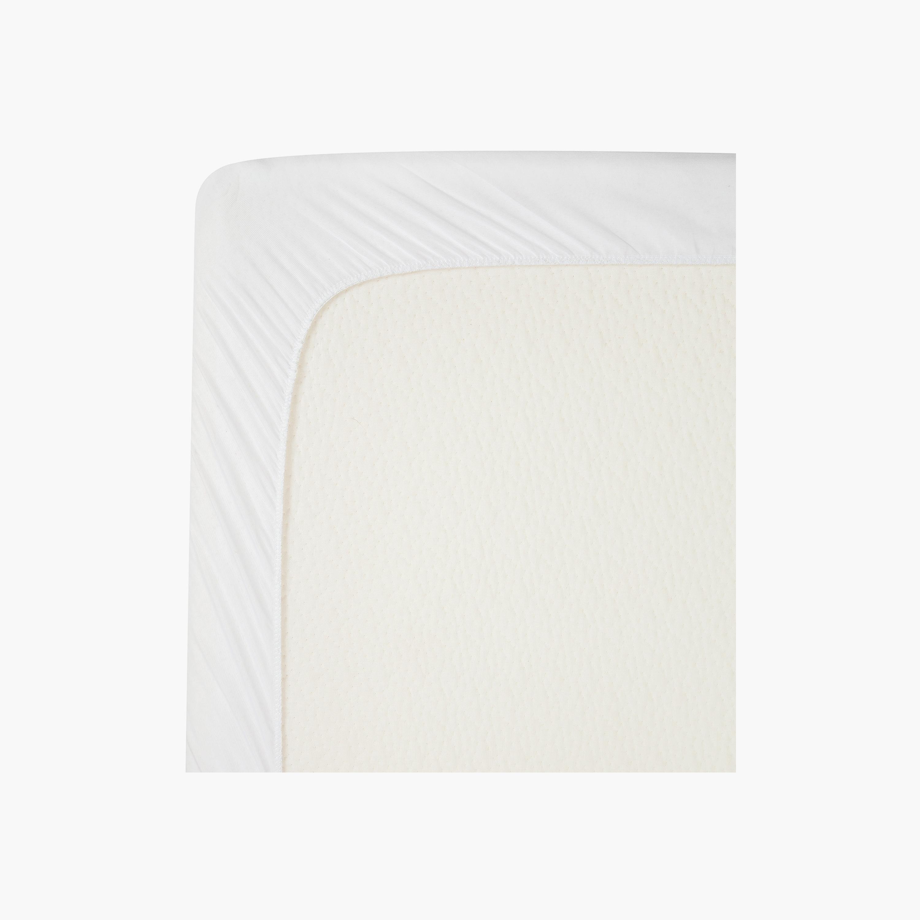 ClevaMama Brushed Cotton Fitted Waterproof Mattress for Prot Cot - 60 x 120 x 15 cm-baby-nursery-babybedding-image-4