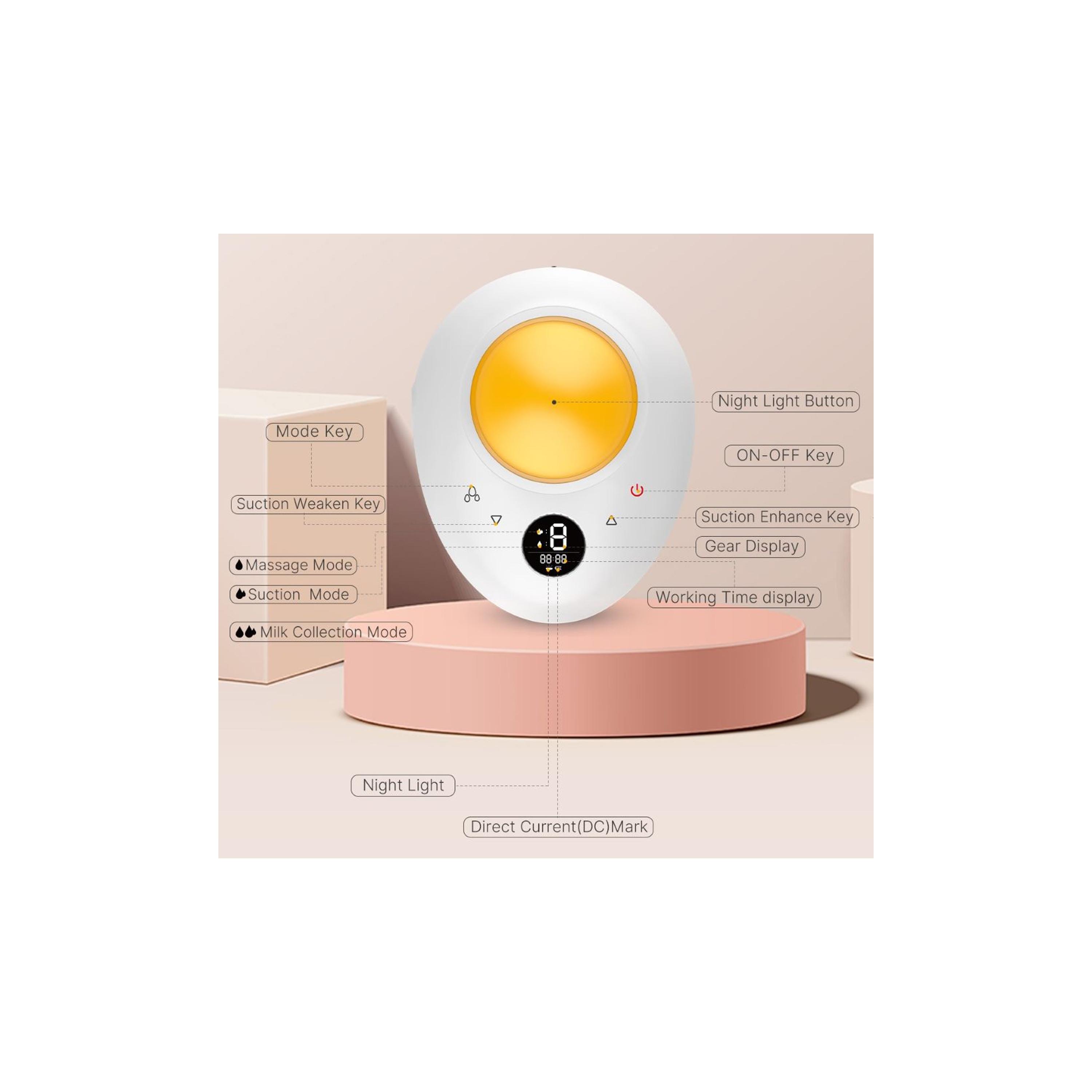 Doopser Egg Style Double Electric Breast Pump - 240 ml Each-baby-feeding-breastfeedingandcare-image-4