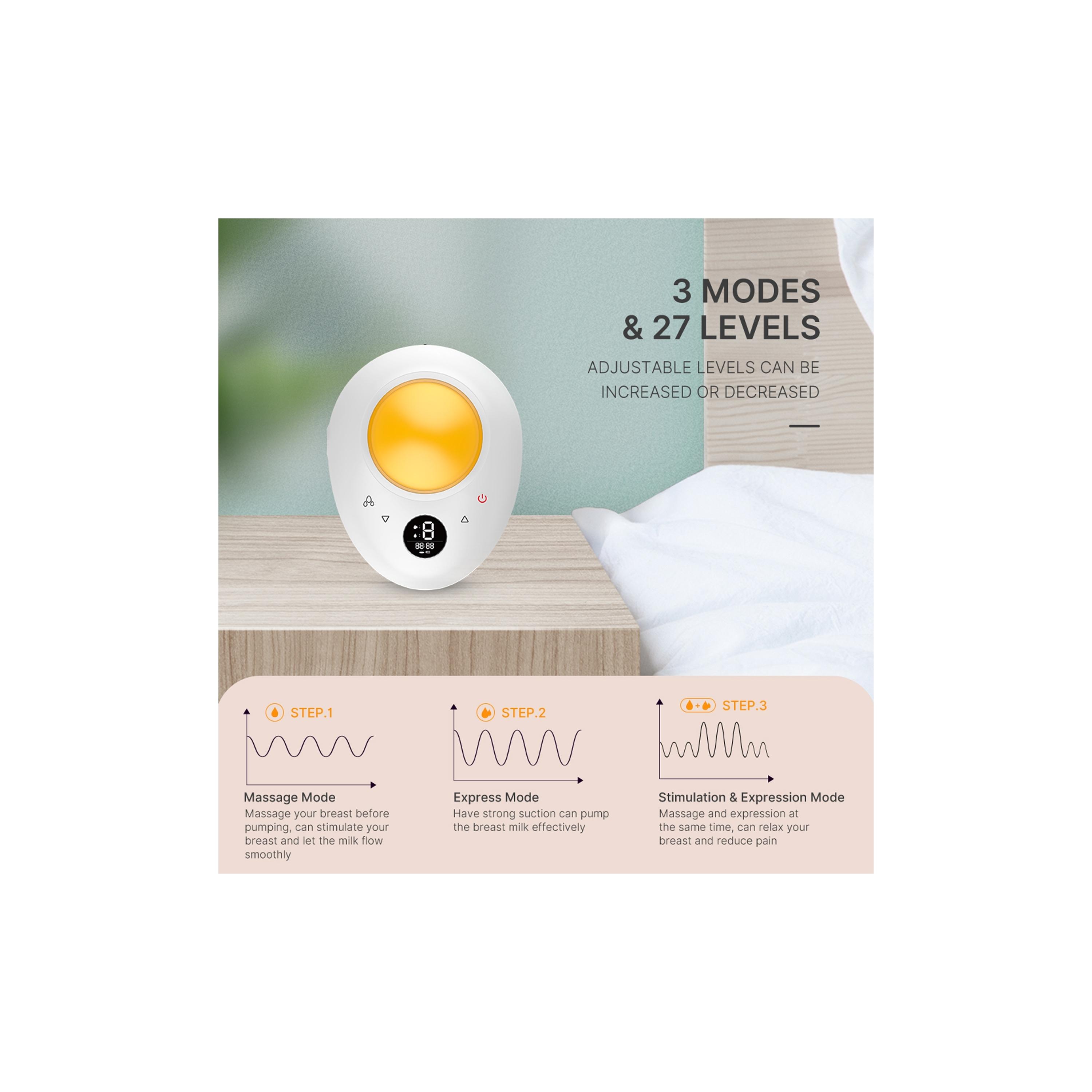 Doopser Egg Style Double Electric Breast Pump - 240 ml Each-baby-feeding-breastfeedingandcare-image-5