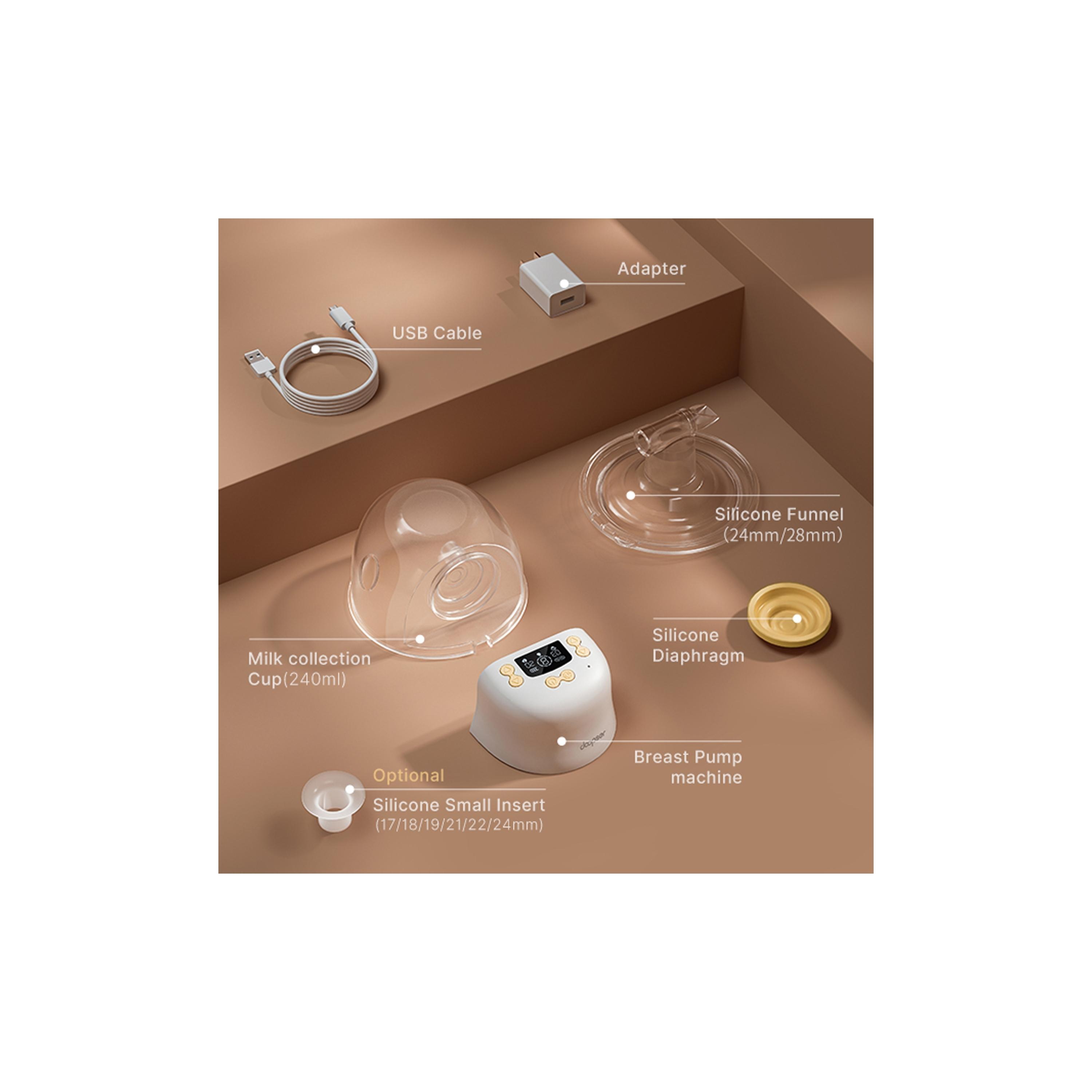 Doopser Electric Wearable Breast Pump- 240 ml-baby-feeding-breastfeedingandcare-image-2