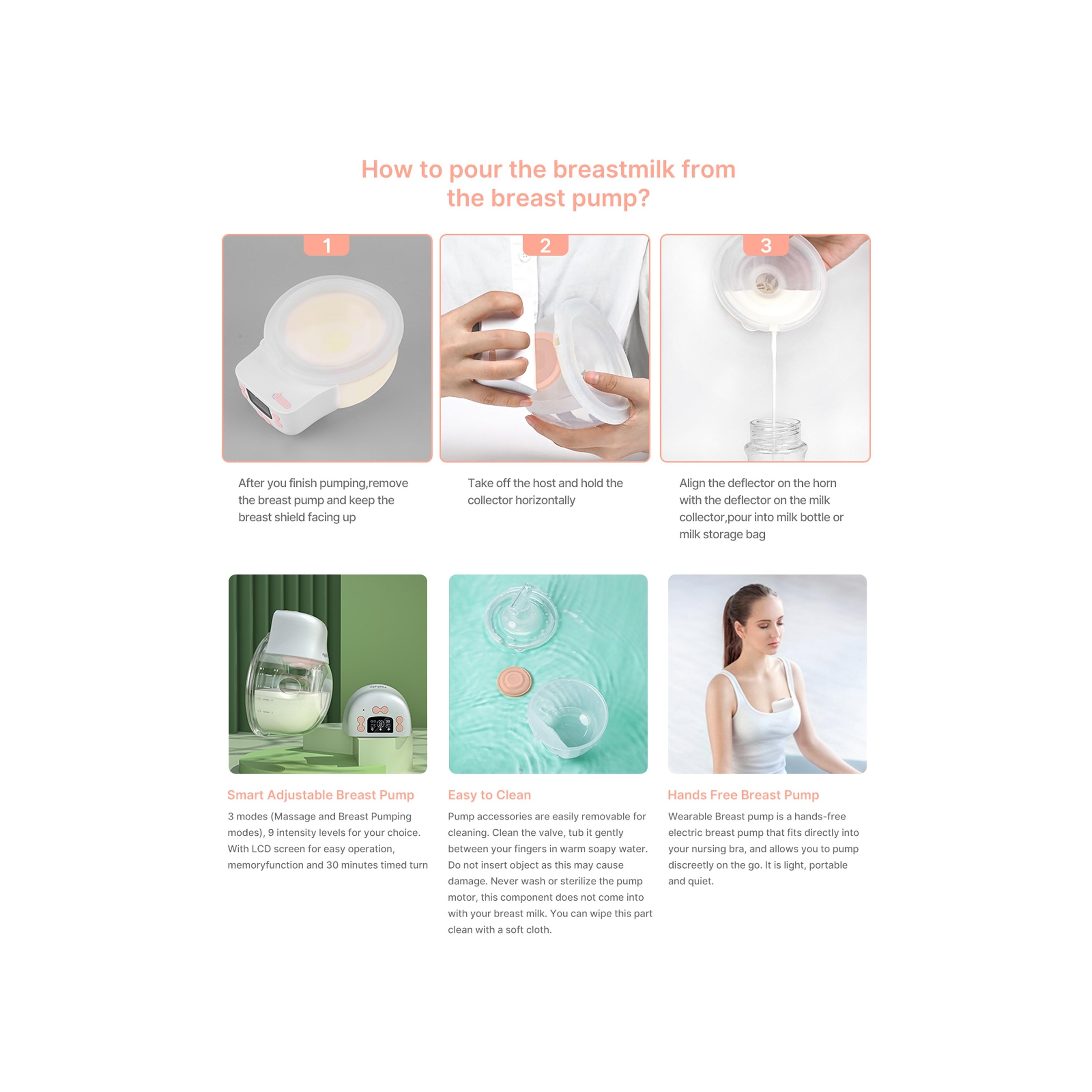 Doopser Electric Wearable Breast Pump- 240 ml-baby-feeding-breastfeedingandcare-image-5