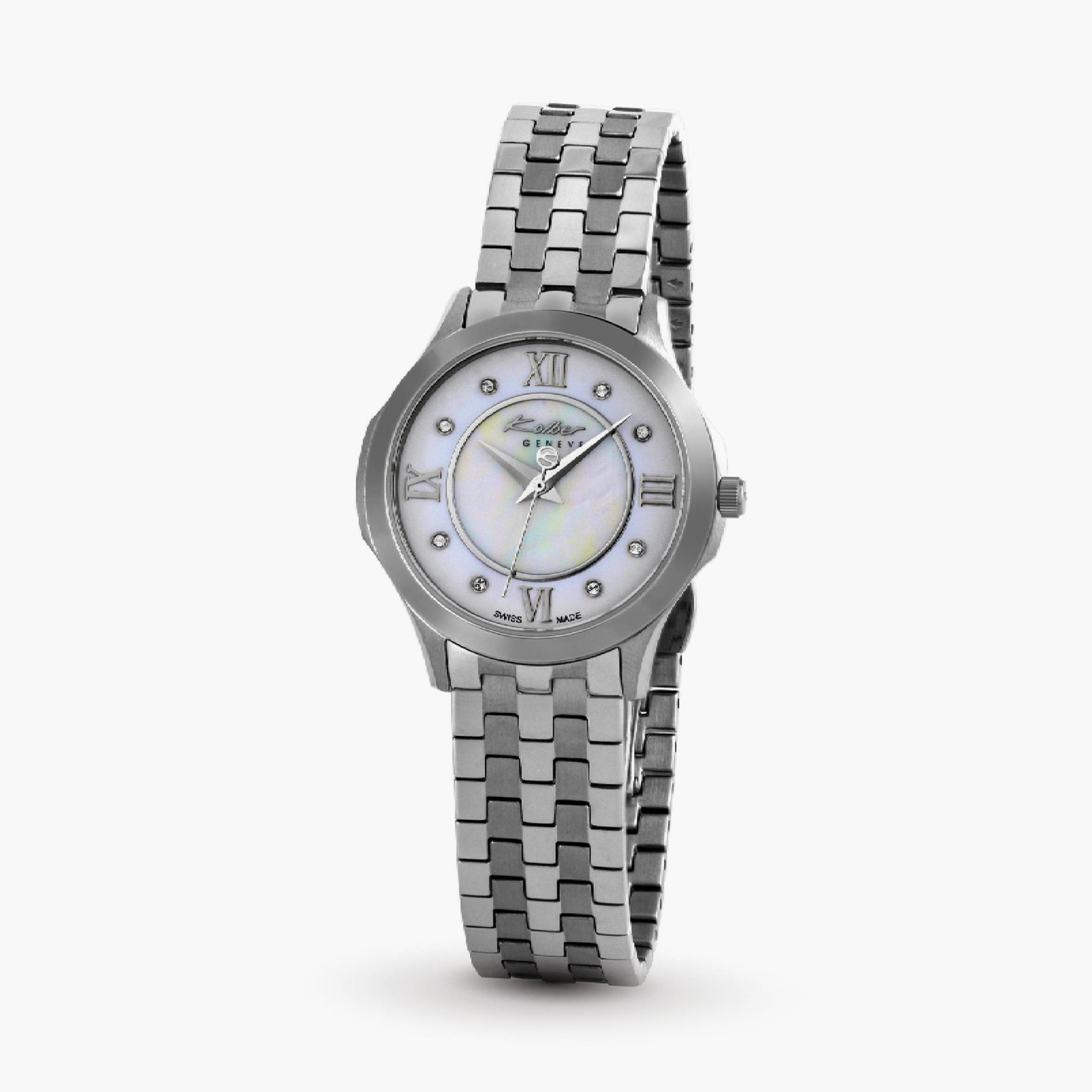 ساعة كولبر النسائية 32 ملم فضي تناظري بسوار من الفولاذ المقاوم للصدأ | K1113201872-women-watchesandjewellery-watches-image-1