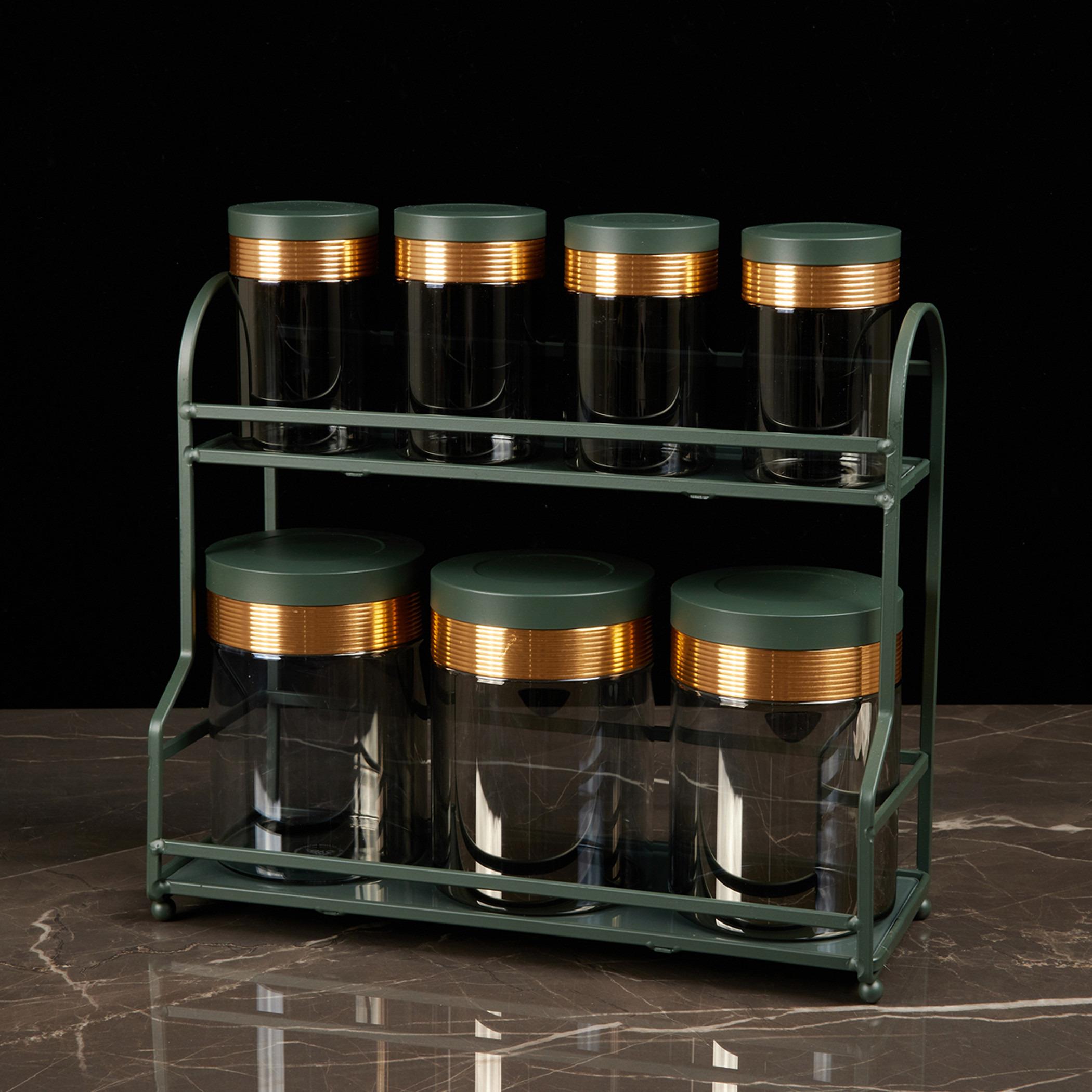 طقم علب بورسلان 7 قطع مع حامل من أوتانتيك-household-kitchen-foodstorage-containers-image-2
