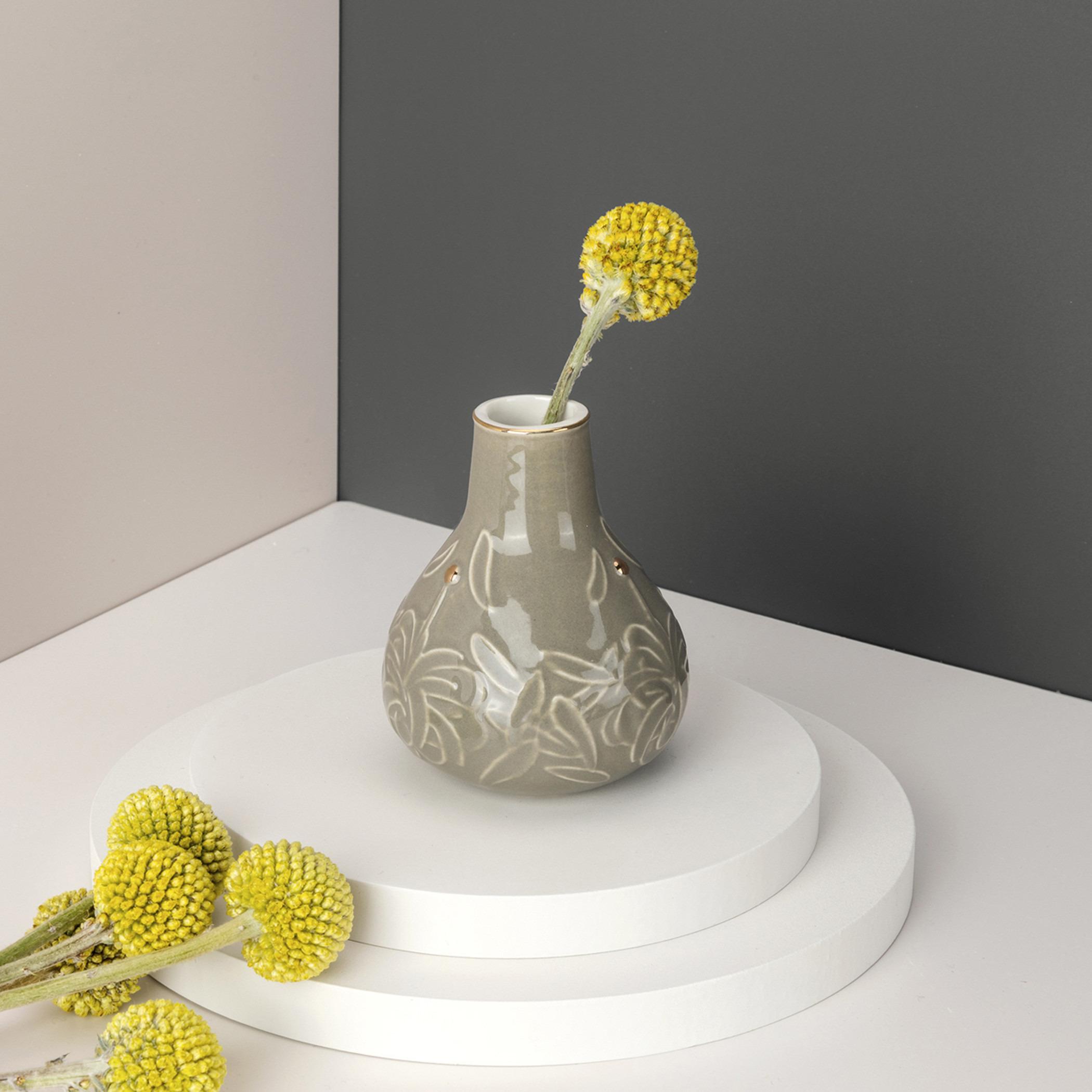 Printed Porcelain Flower Vase - 8 cm-household-decor-vasesandbowls-image-1