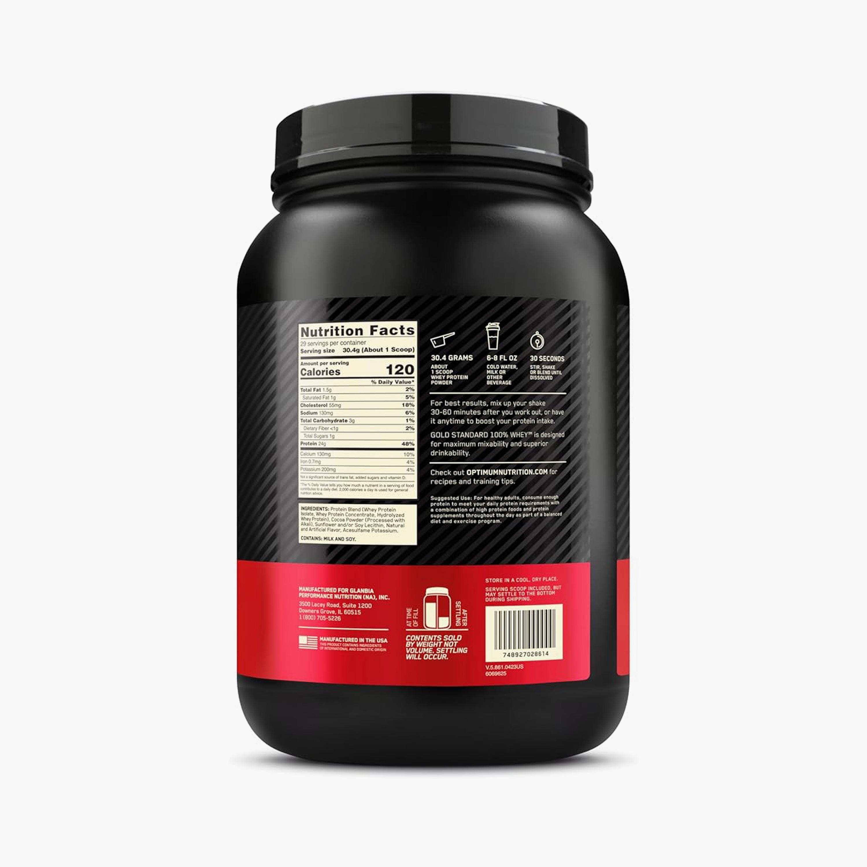Optimum Nutrition 100% Whey Gold Standard Double Rich Chocolate 2LB-sports-nutrition-proteins-image-3