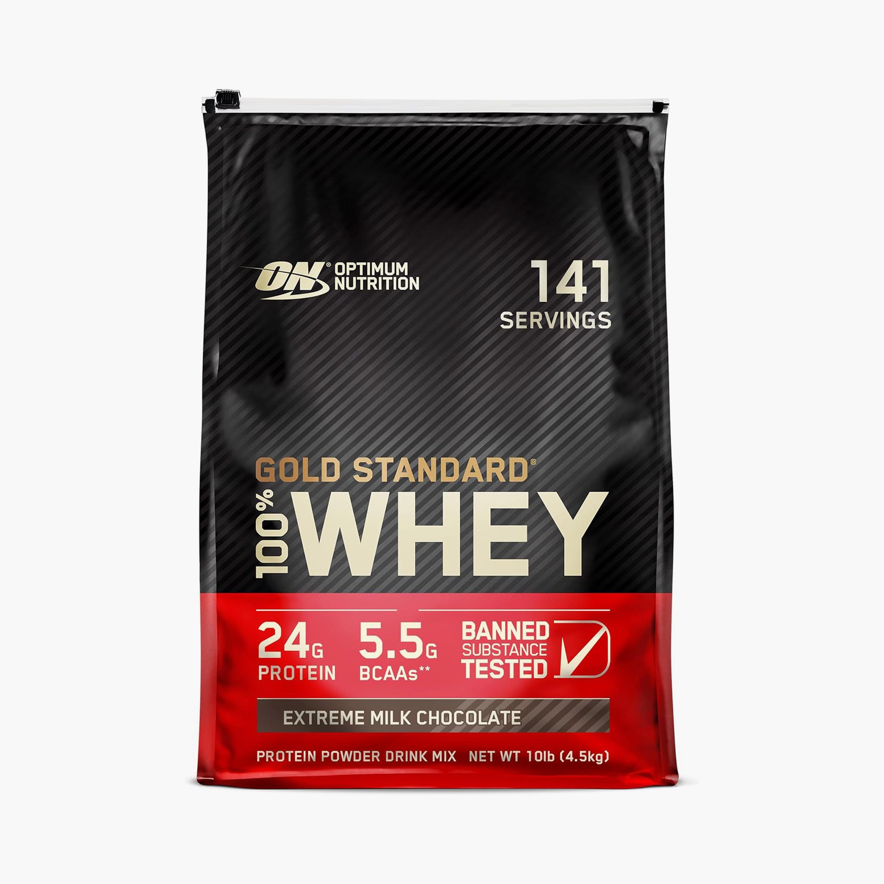 واي 100% جولد ستاندارد إكستريم ميلك تشوكليت 10 رطل من أوبتيموم نيوتريشن-sports-nutrition-proteins-image-1
