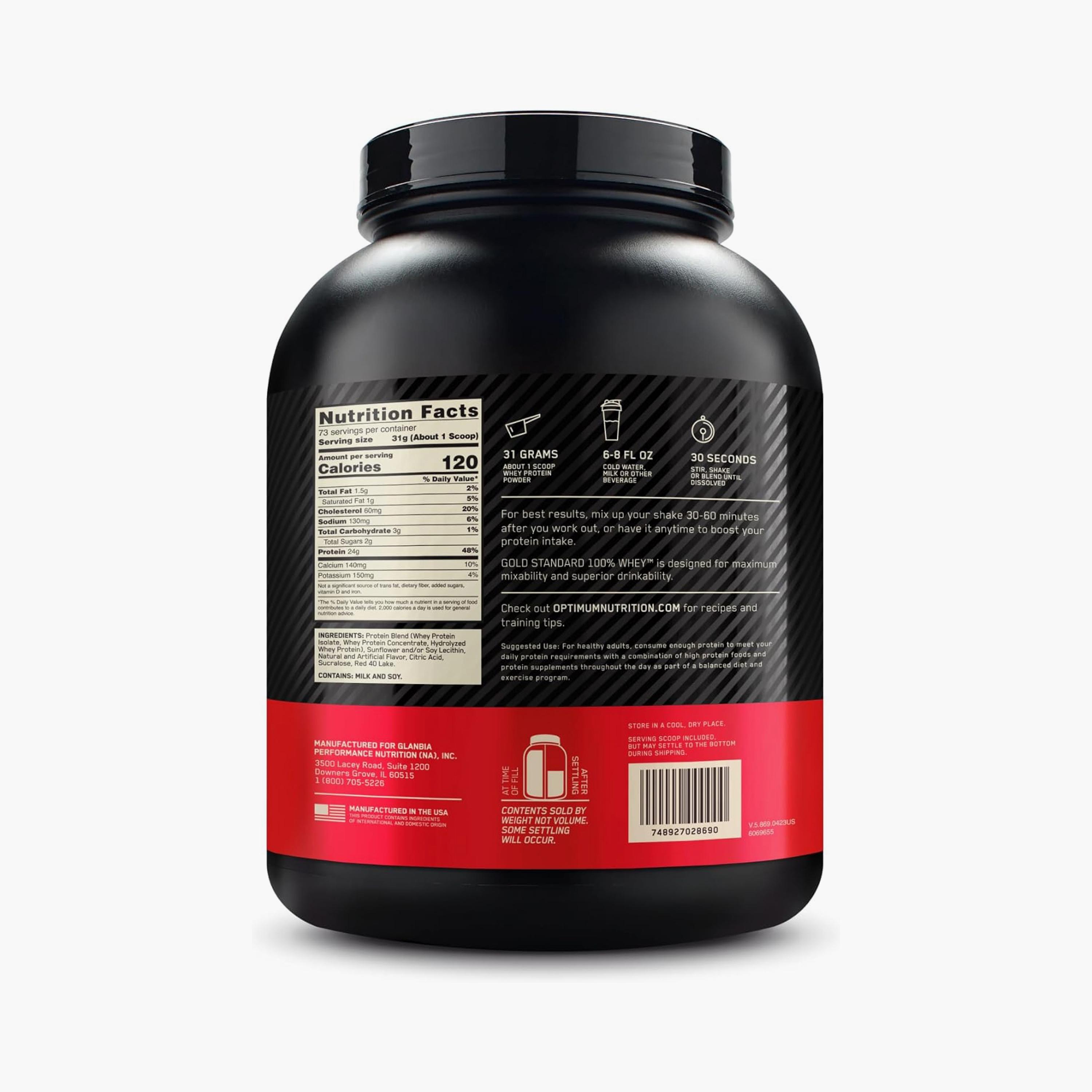 واي 100% جولد ستاندارد WGS فراولة 5 رطل من أوبتيموم نيوتريشن-sports-nutrition-proteins-image-3