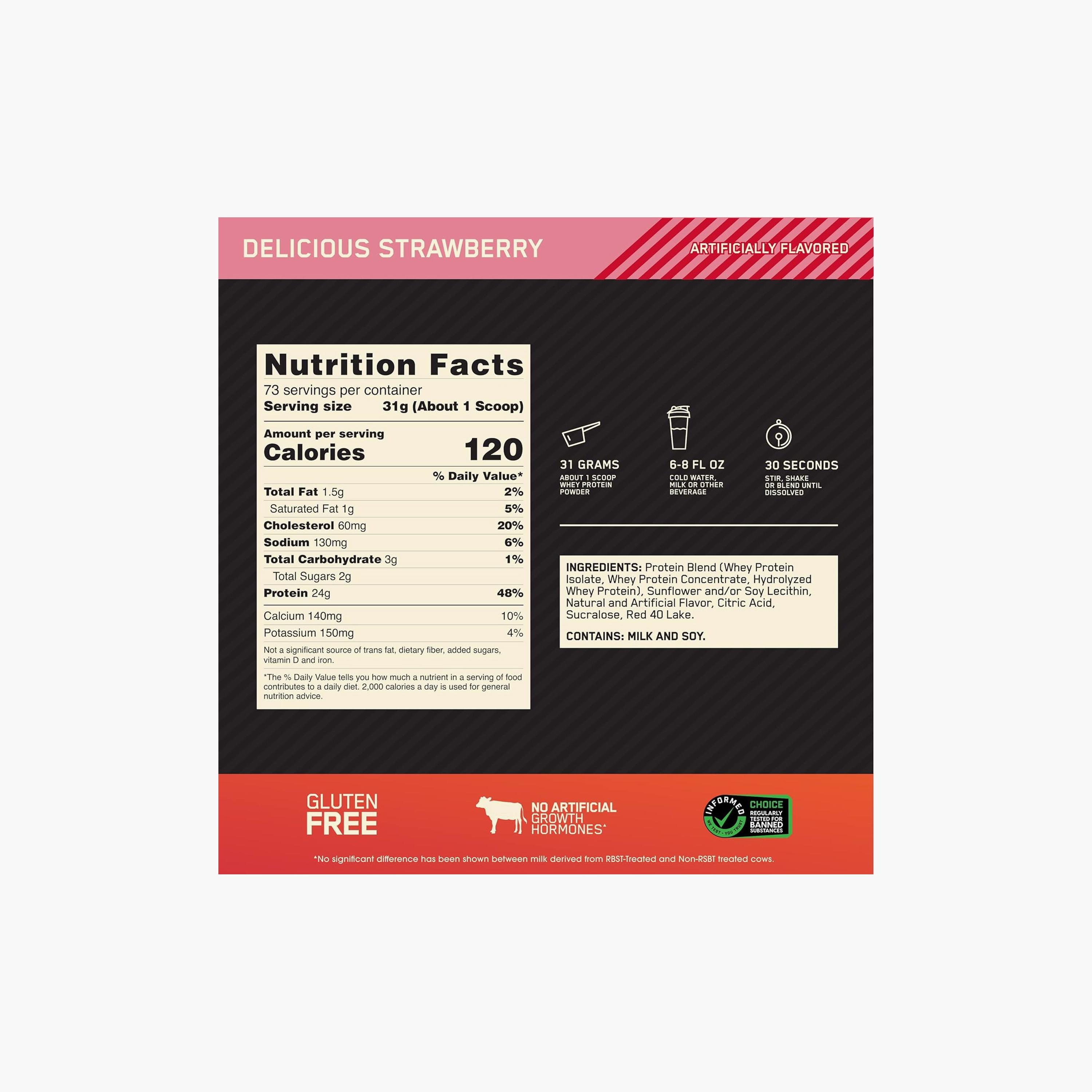 واي 100% جولد ستاندارد WGS فراولة 5 رطل من أوبتيموم نيوتريشن-sports-nutrition-proteins-image-4