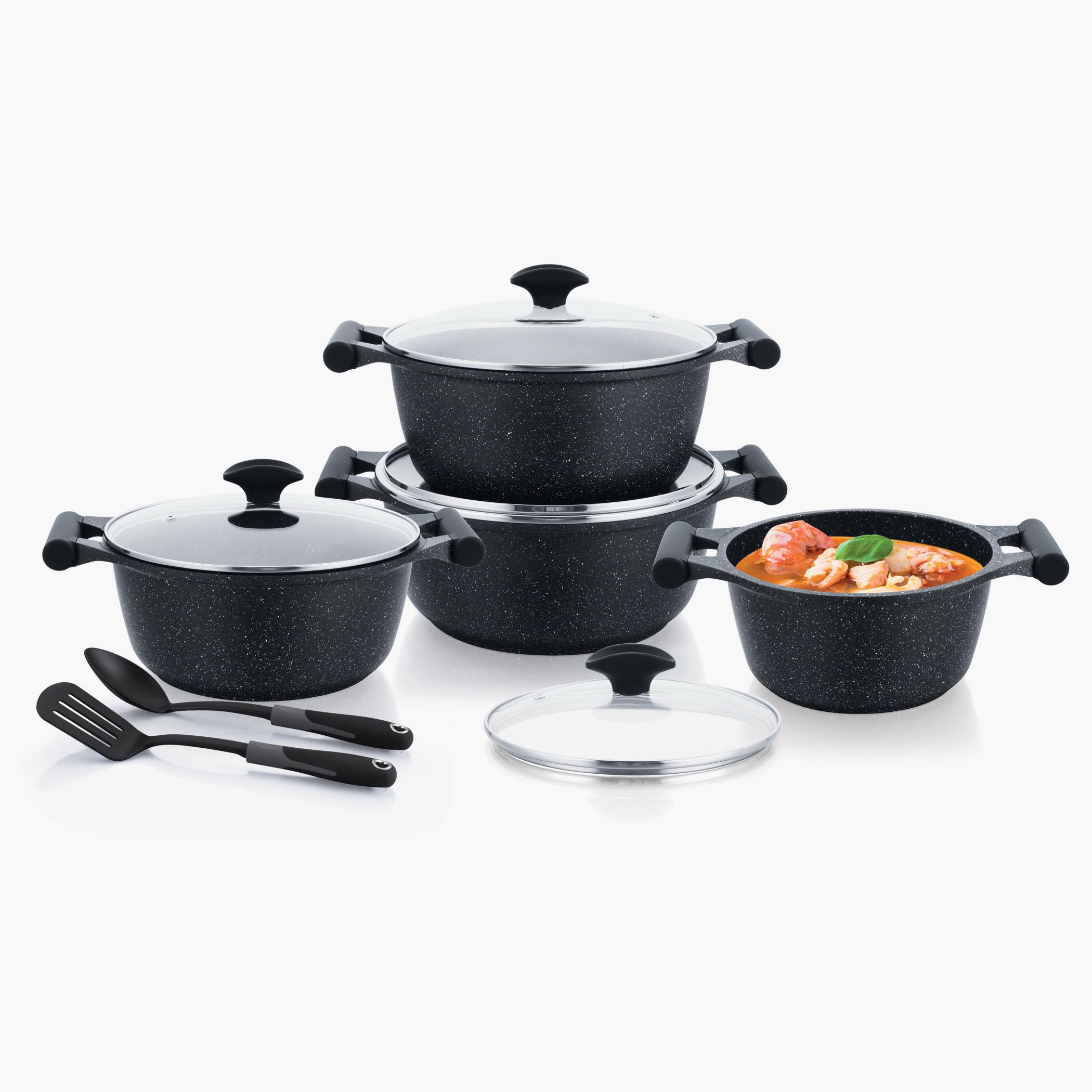 Prestige Essential 10-Piece Aluminium Cookware Set