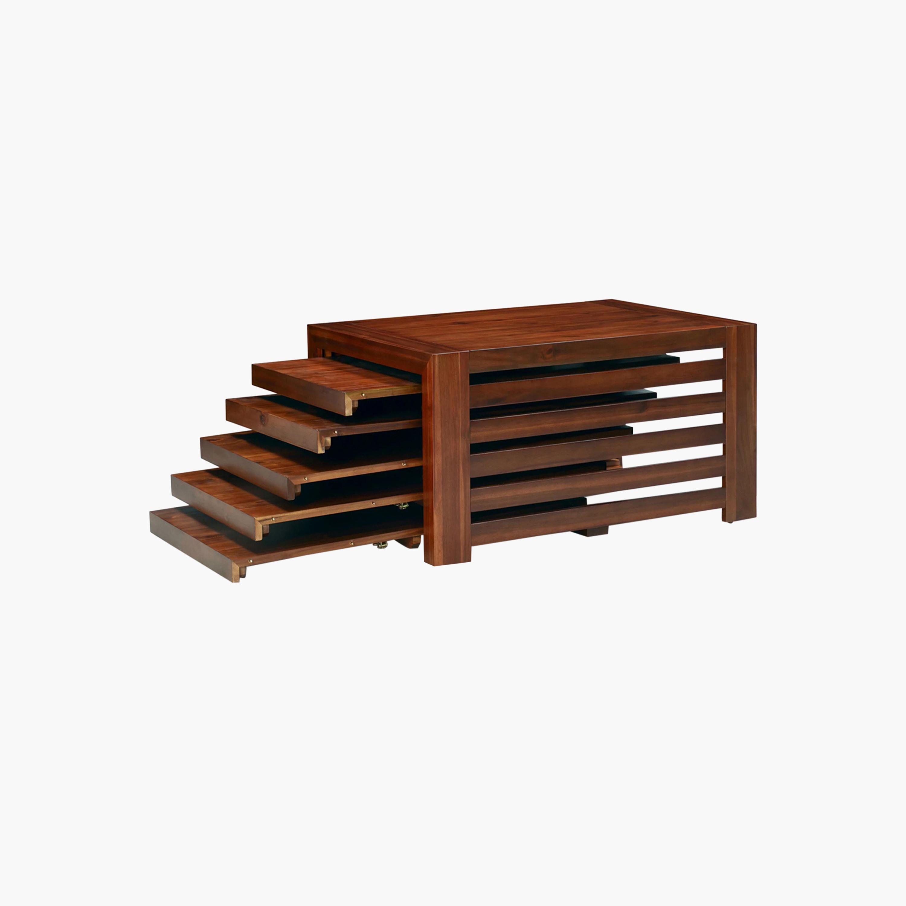 Transformer Wooden Top Coffee Table