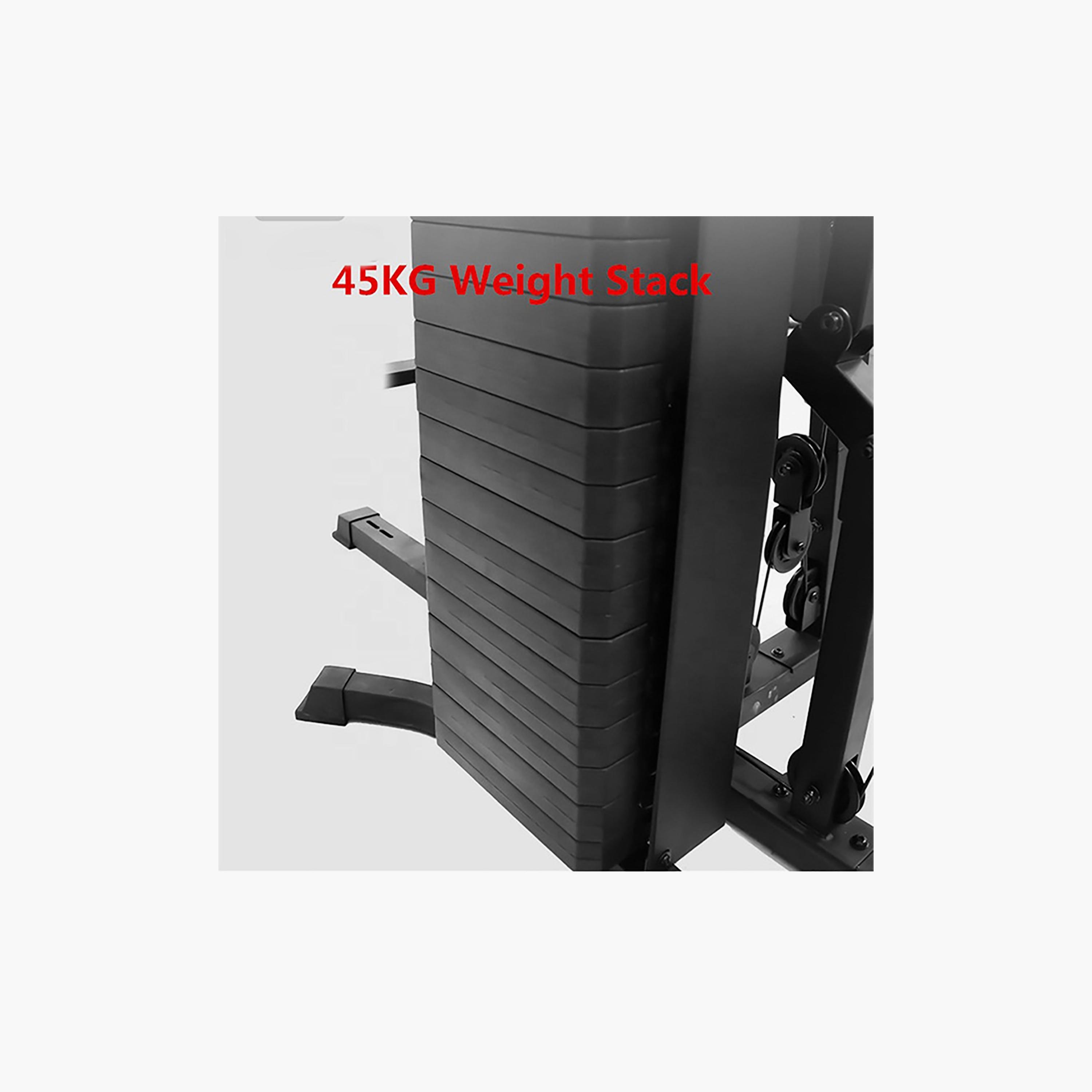 Fitness World Multifunction Adjustable Home Gym 70 kg - Black | N14103566A-sports-gear-gym-image-3