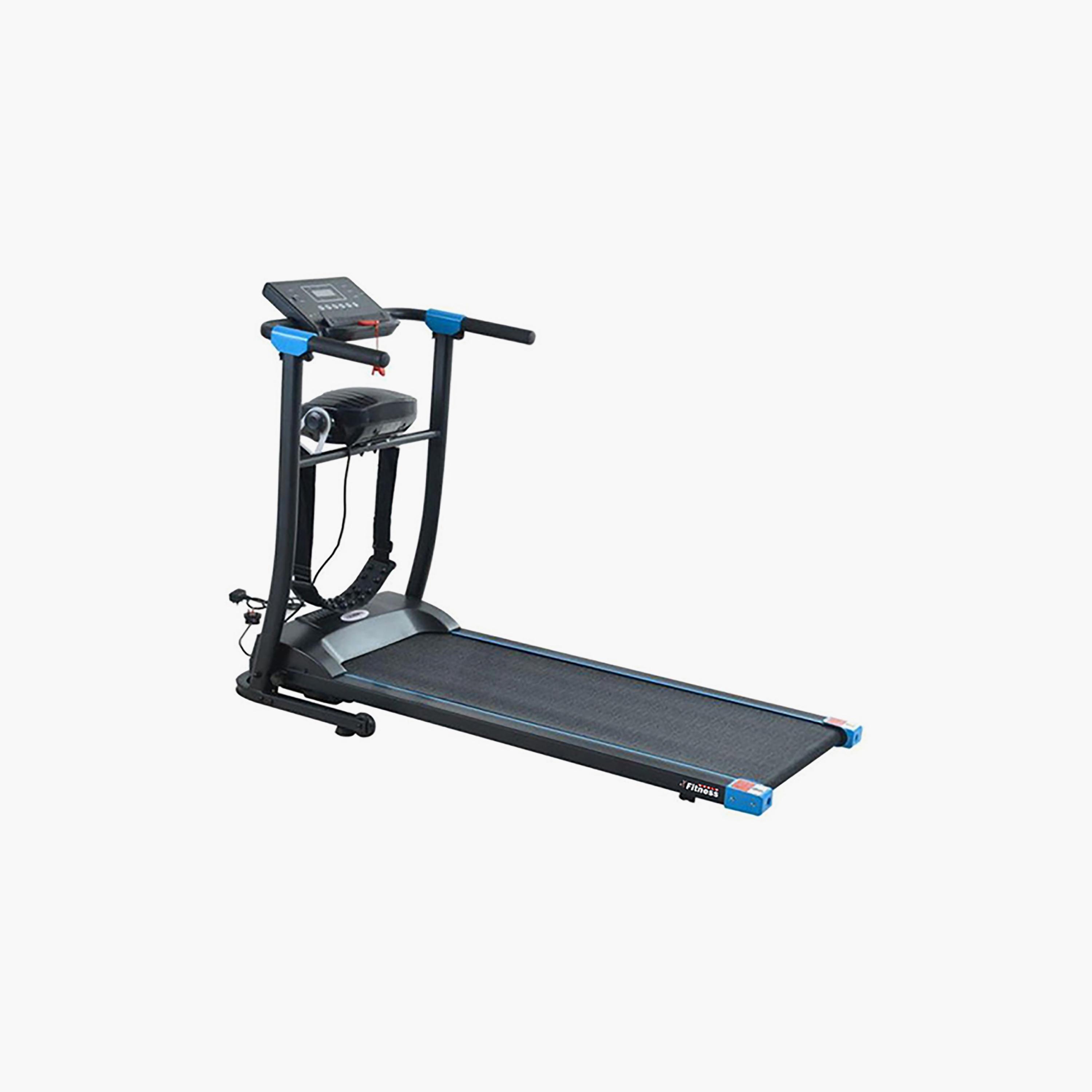 مشاية كهربائية متضمنة التدليك من فتنس وورلد، 35 كجم - أسود | N27330224A-sports-gear-gym-image-1