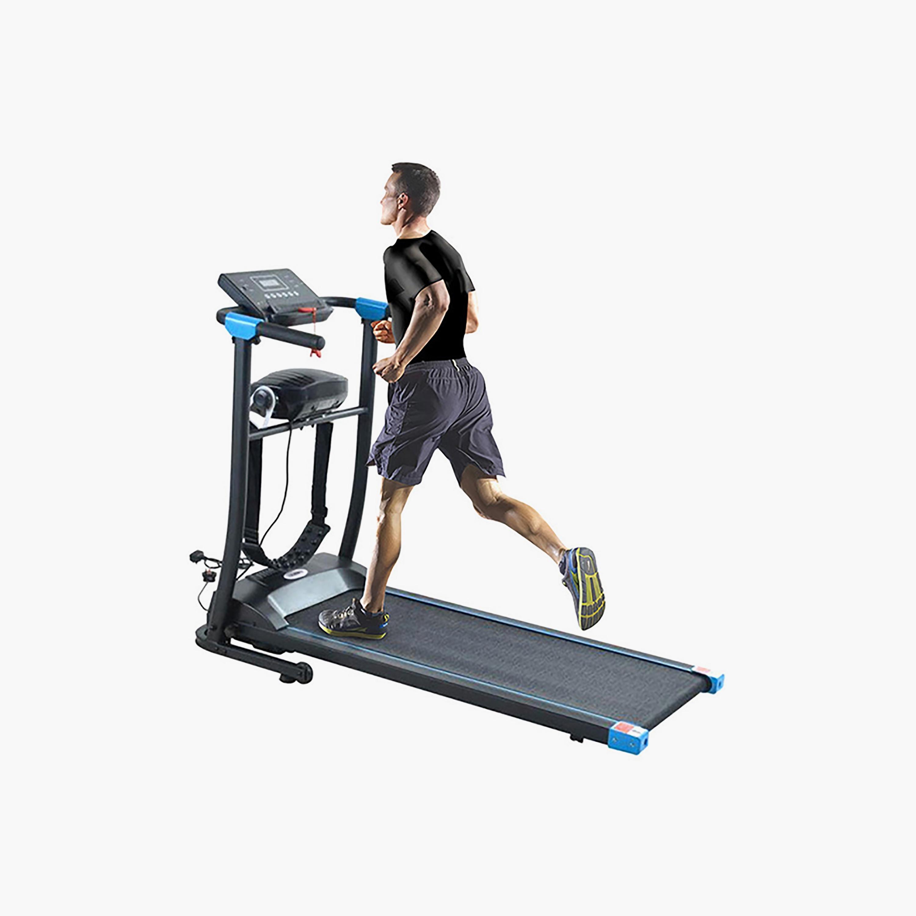 مشاية كهربائية متضمنة التدليك من فتنس وورلد، 35 كجم - أسود | N27330224A-sports-gear-gym-image-2