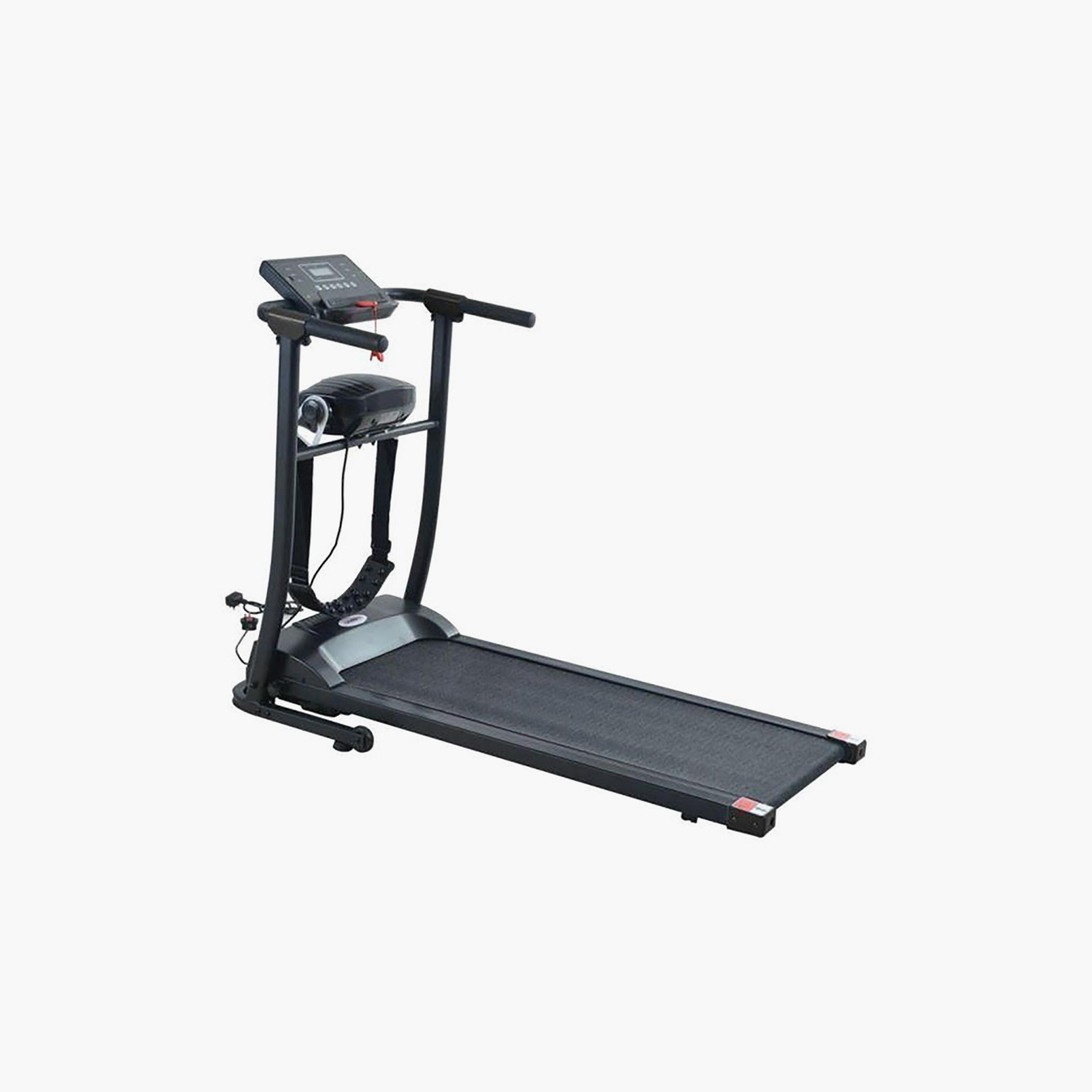 مشاية كهربائية مع مساج مدمج من فتنس وورلد - 35 كجم - أسود | N27330229A-sports-gear-gym-image-1
