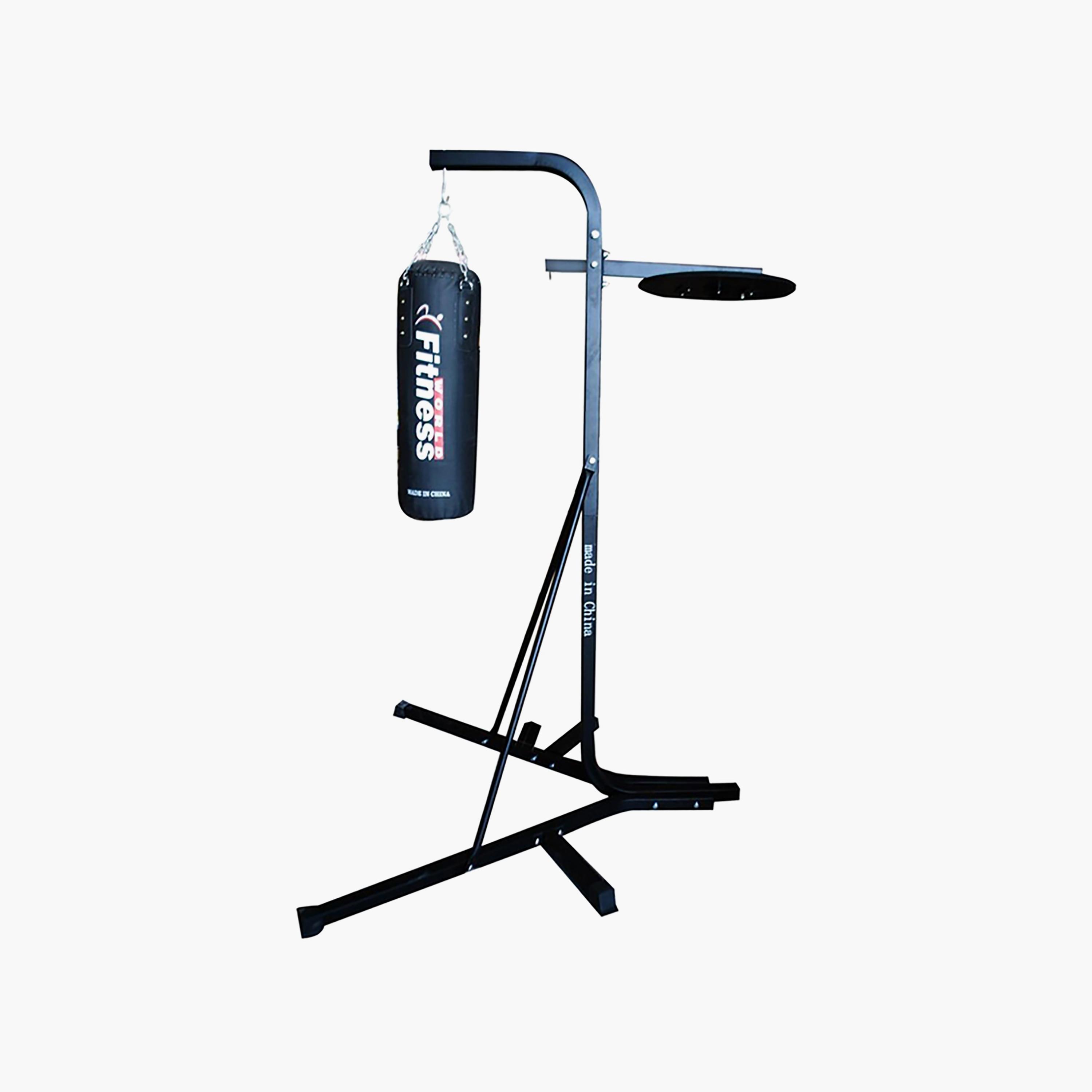 لوحة ملاكمة بحامل من فتنس وورلد 27 كجم - أسود | N15483252A-sports-gear-gym-image-2