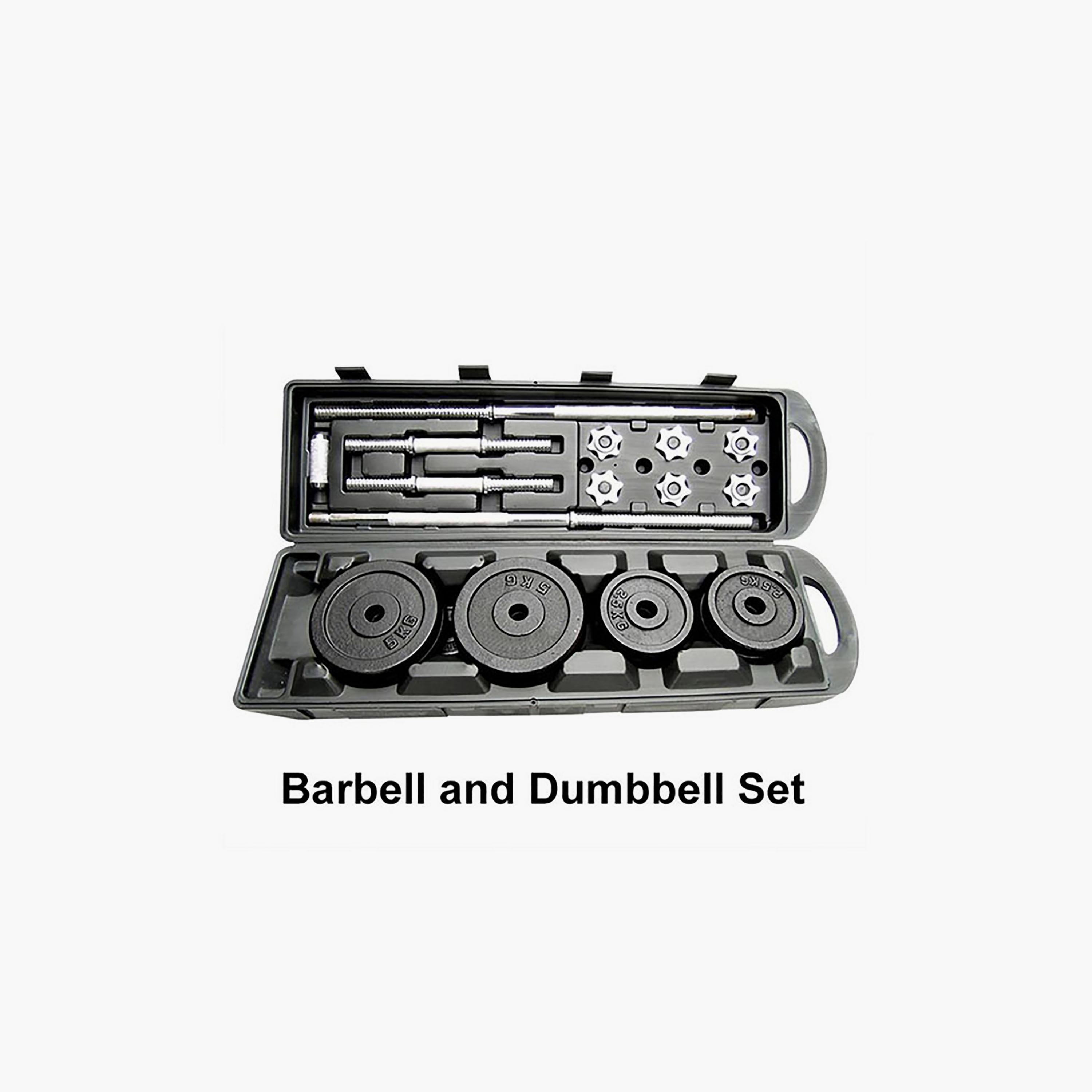 Fitness World 3-Piece Home Gym Set 50 kg - Black | N12519799A-sports-gear-gym-image-2