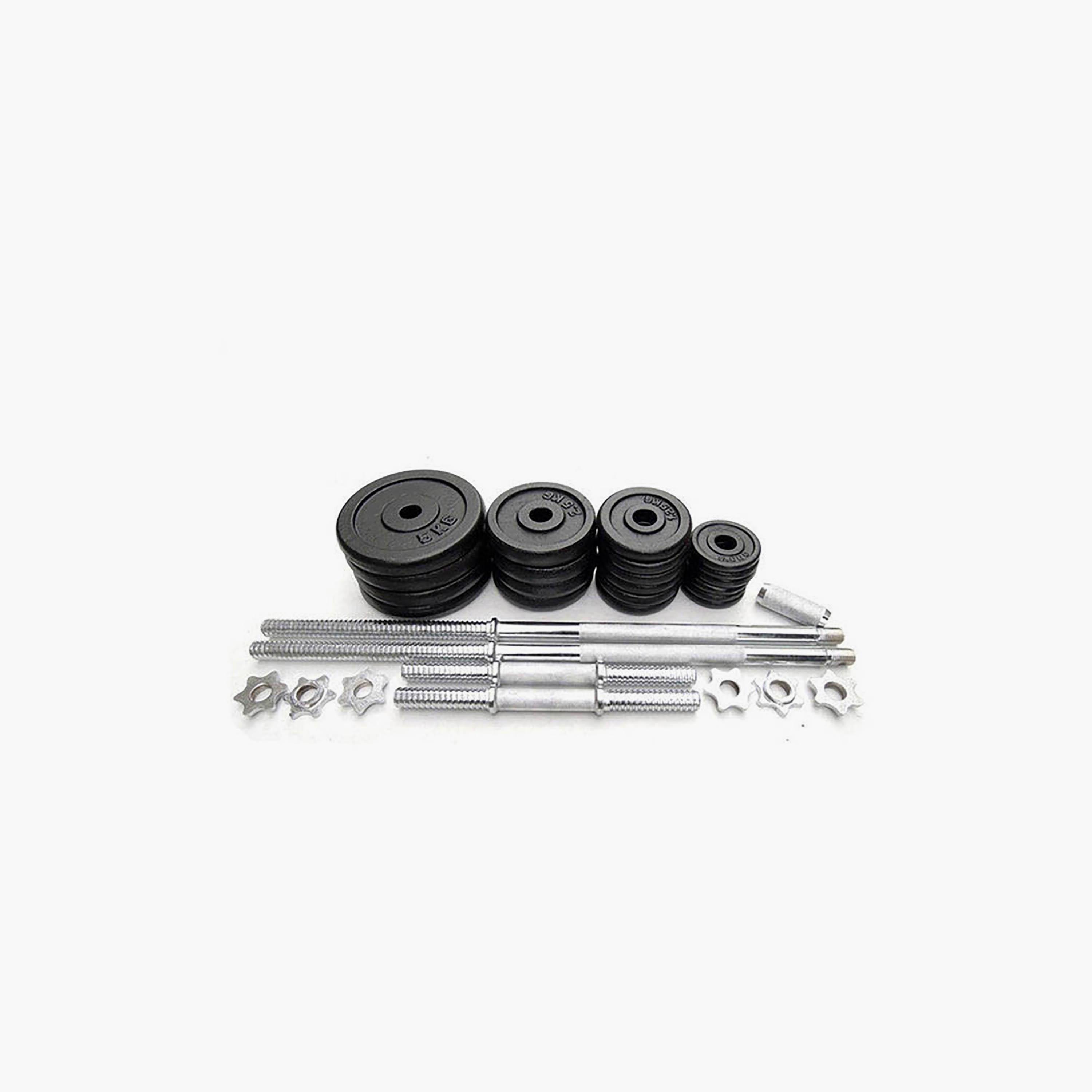 Fitness World Integrated Weight Range 50 kg - Black | N12901603A-sports-gear-gym-image-3