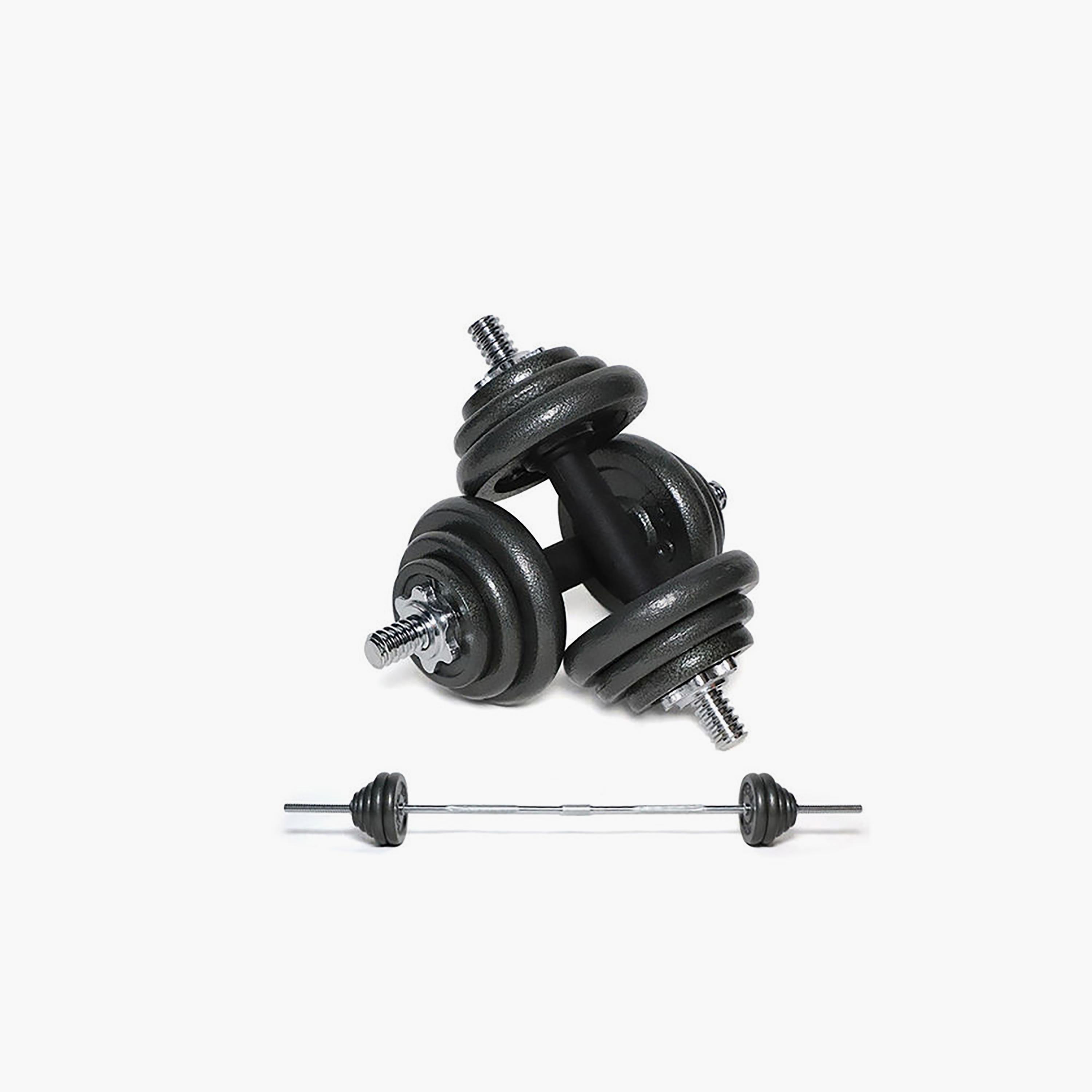شريط رفع الأثقال المتكامل من فتنس وورلد 50 كجم - أسود | N16660150A-sports-gear-gym-image-3
