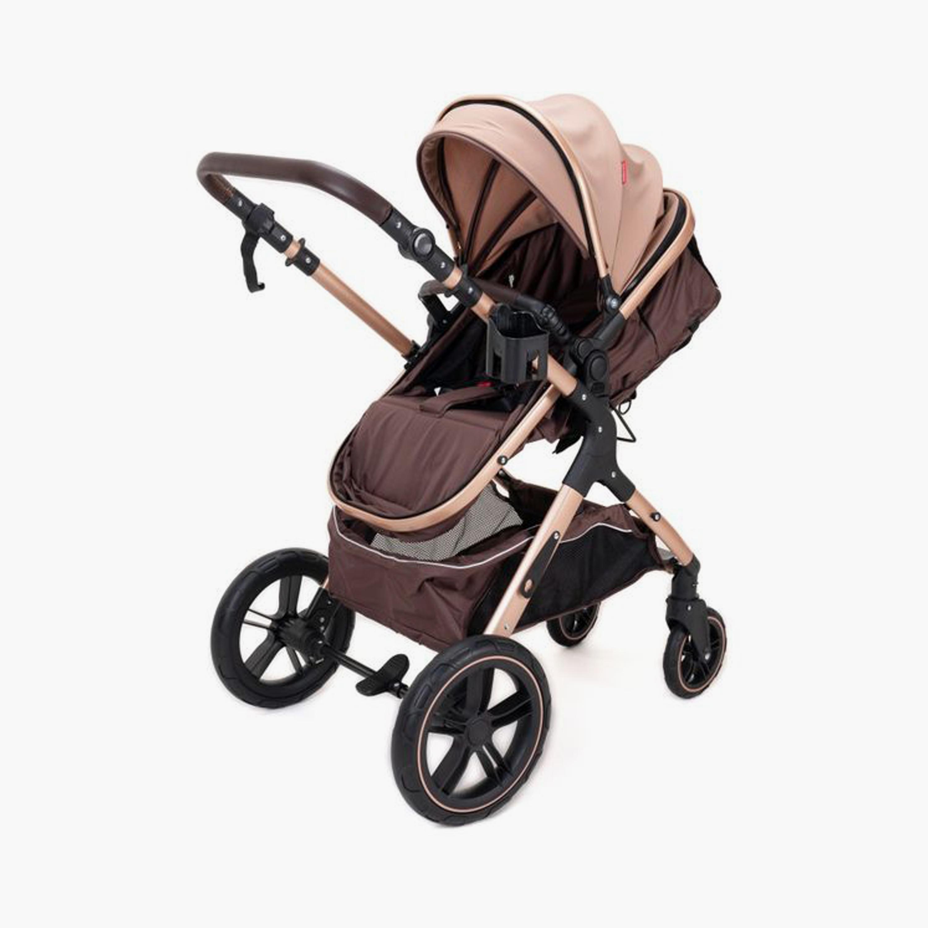 عربة أطفال هاي لاندسكيب قابلة للطي مع عجلة مطاطية من بيليكوو - كاكي-baby-gear-strollersandprams-travelsystems-image-2