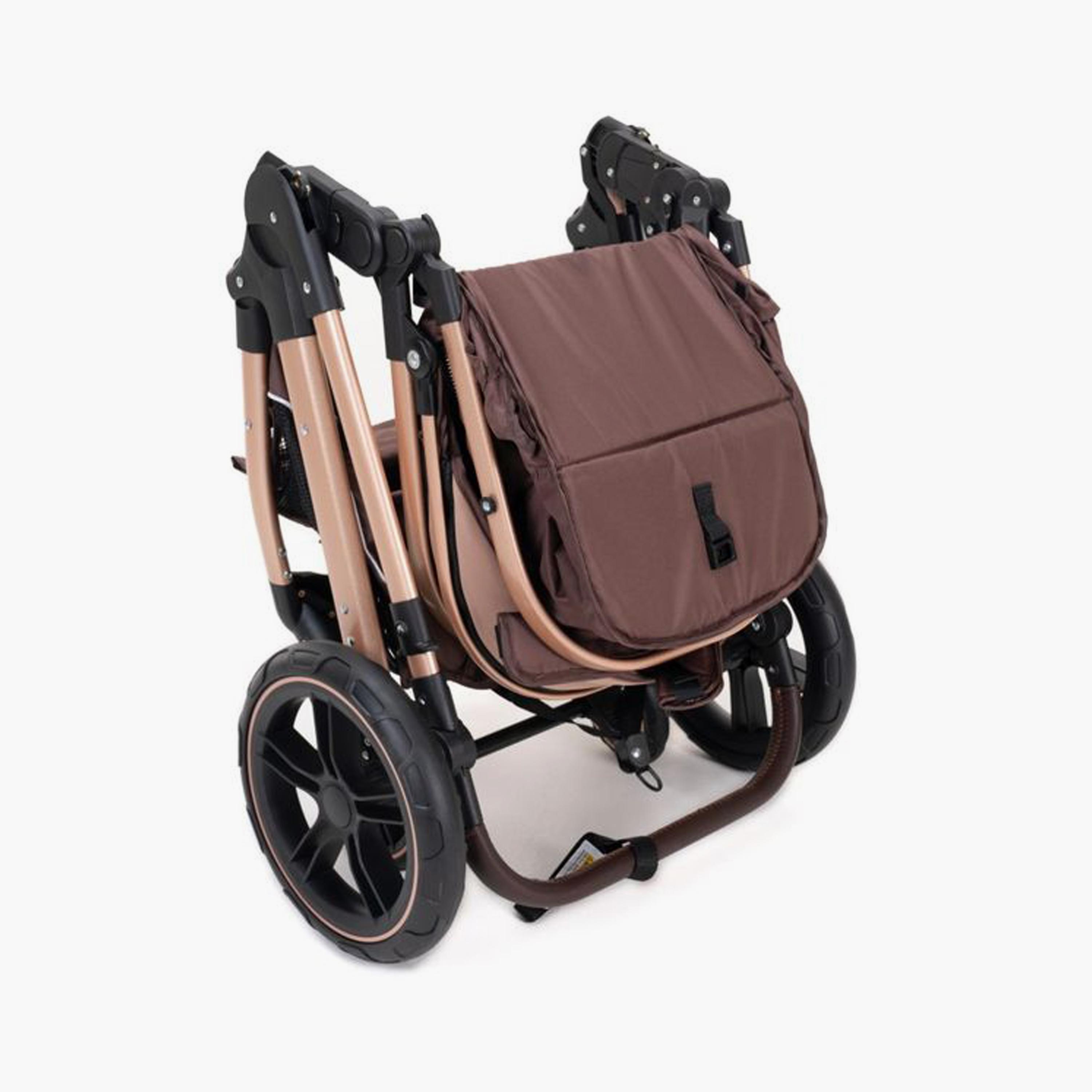 عربة أطفال هاي لاندسكيب قابلة للطي مع عجلة مطاطية من بيليكوو - كاكي-baby-gear-strollersandprams-travelsystems-image-1