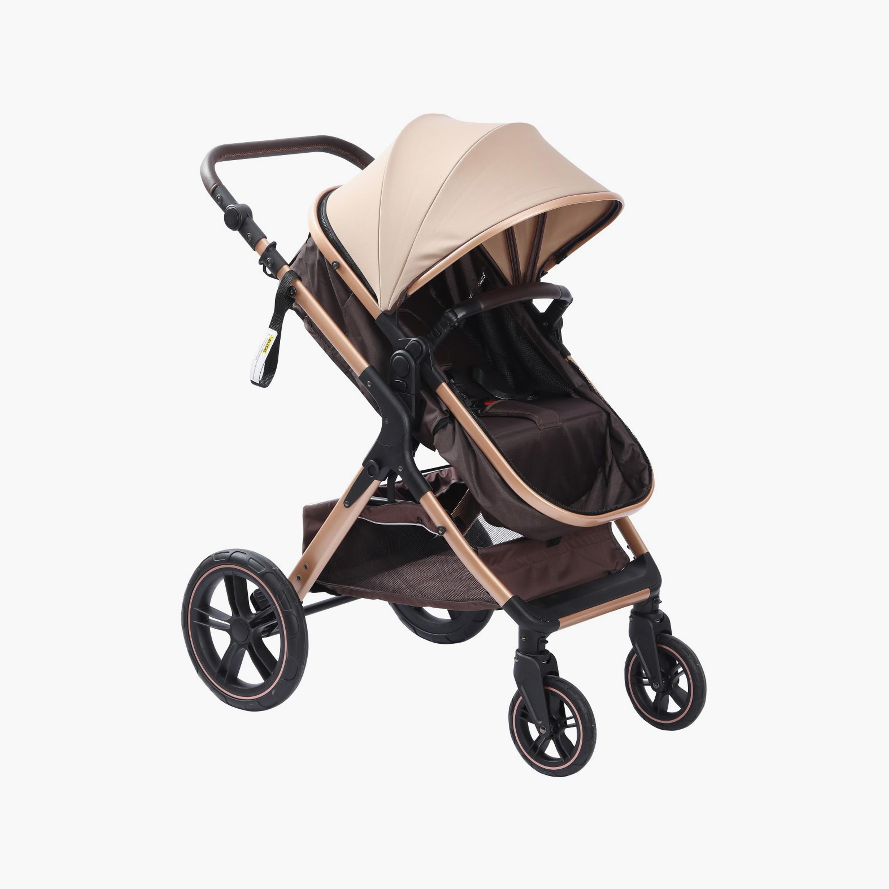 عربة أطفال 3 في 1 مع مقعد سيارة من بيليكوو - كاكي-baby-gear-strollersandprams-travelsystems-image-3