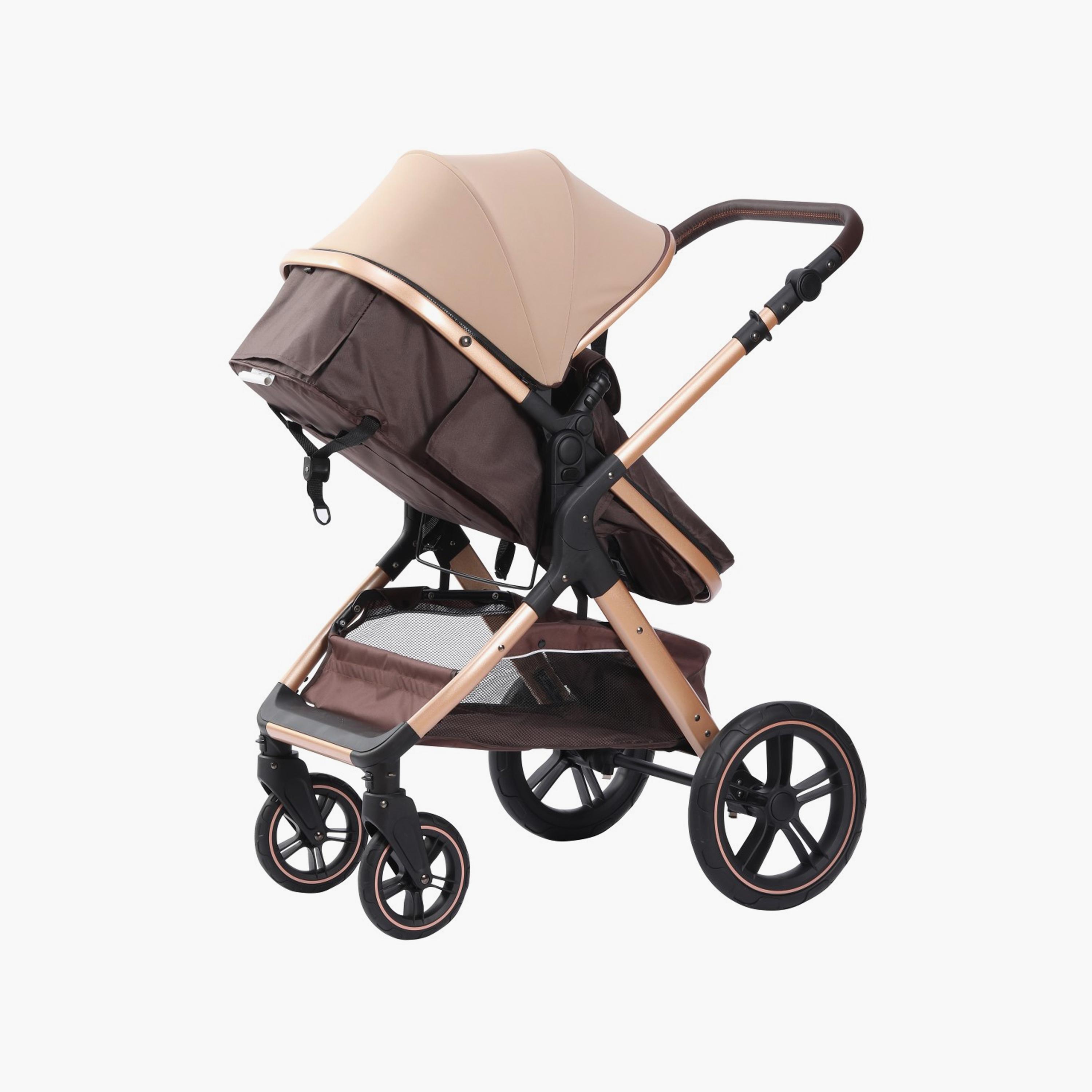 عربة أطفال 3 في 1 مع مقعد سيارة من بيليكوو - كاكي-baby-gear-strollersandprams-travelsystems-image-4