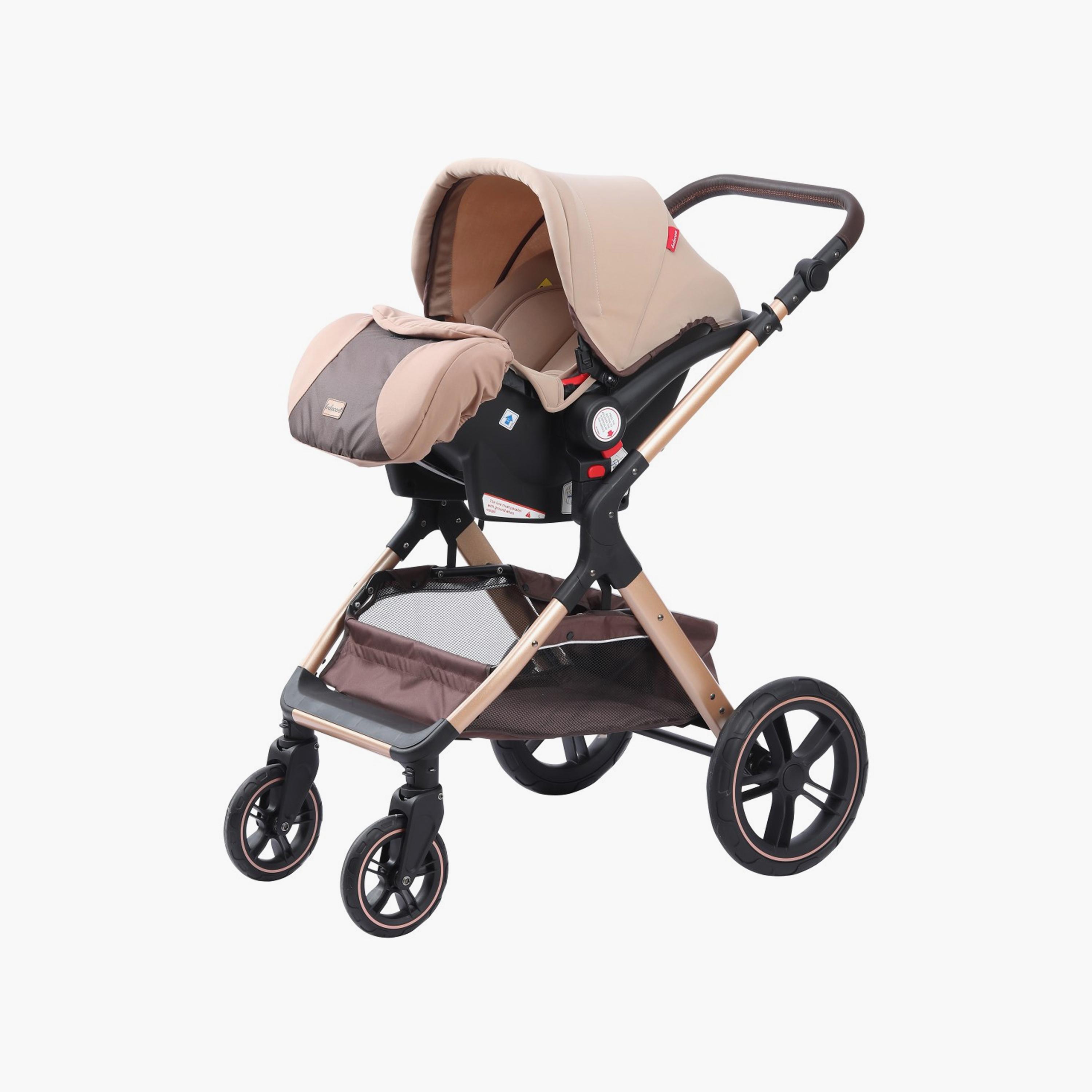 عربة أطفال 3 في 1 مع مقعد سيارة من بيليكوو - كاكي-baby-gear-strollersandprams-travelsystems-image-6