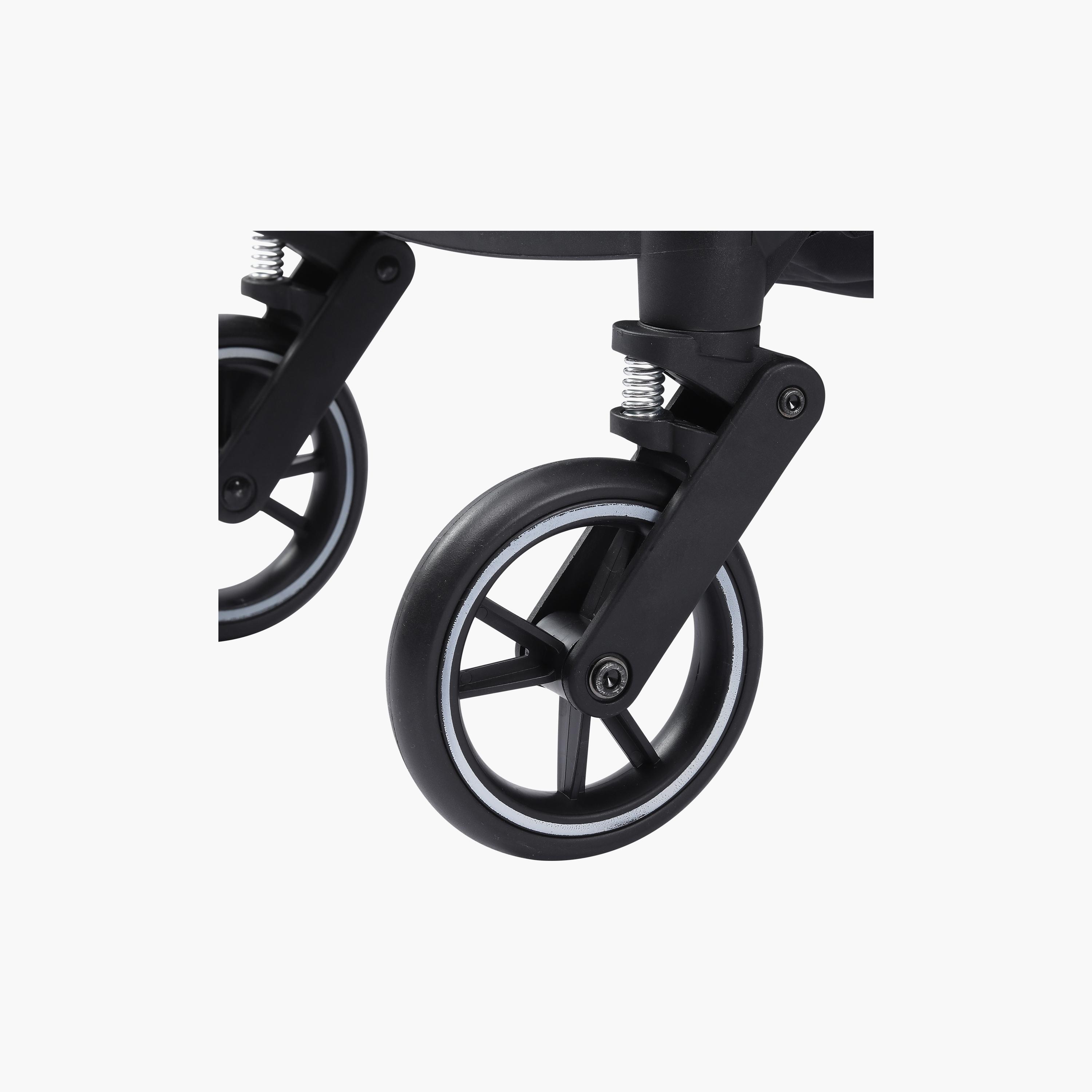 Hababy Foldable Stroller with Car Seat - Grey-baby-gear-strollersandprams-travelsystems-image-8