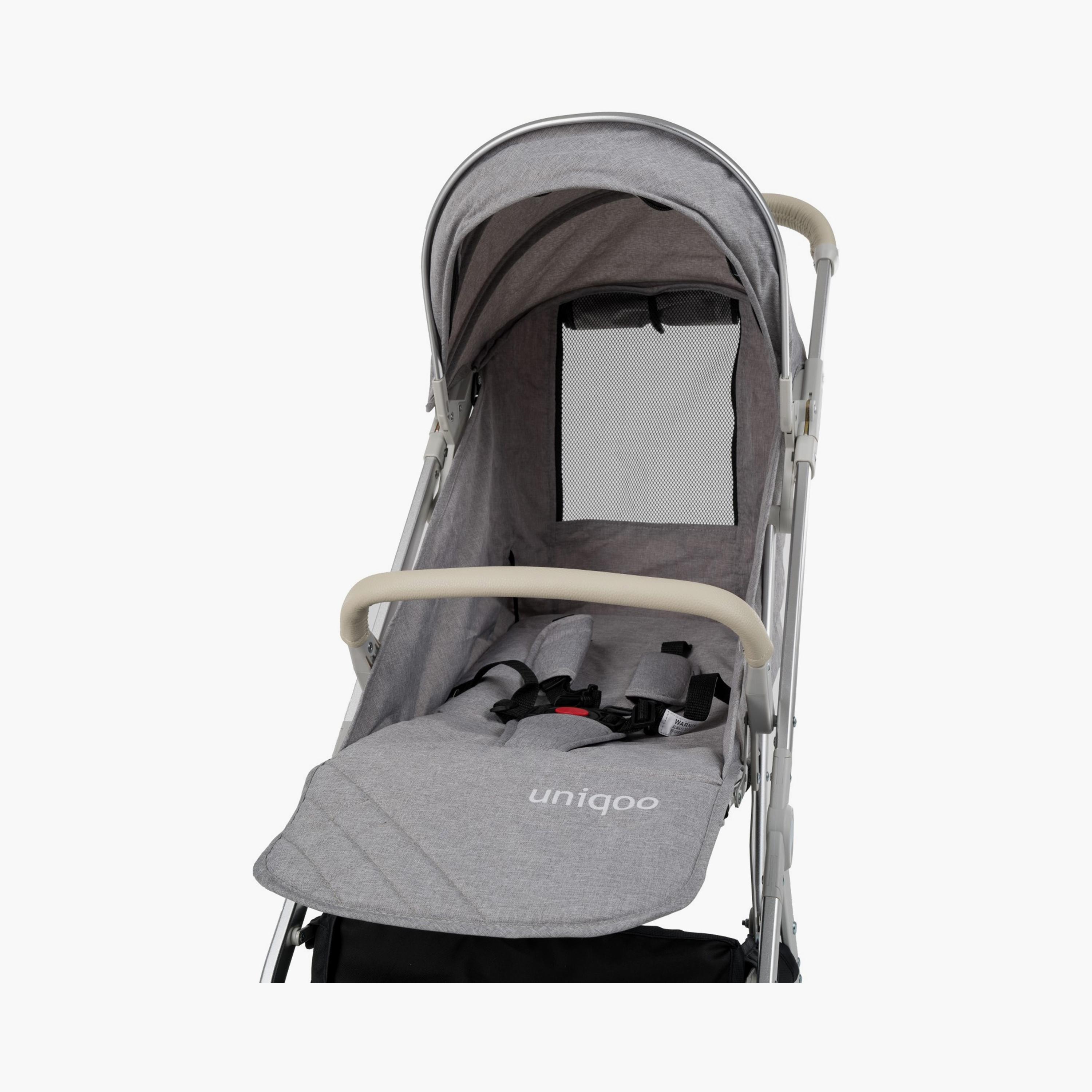 عربة أطفال 4 القابلة للطي من يونيكوو - رمادية-baby-gear-strollersandprams-strollers-image-5