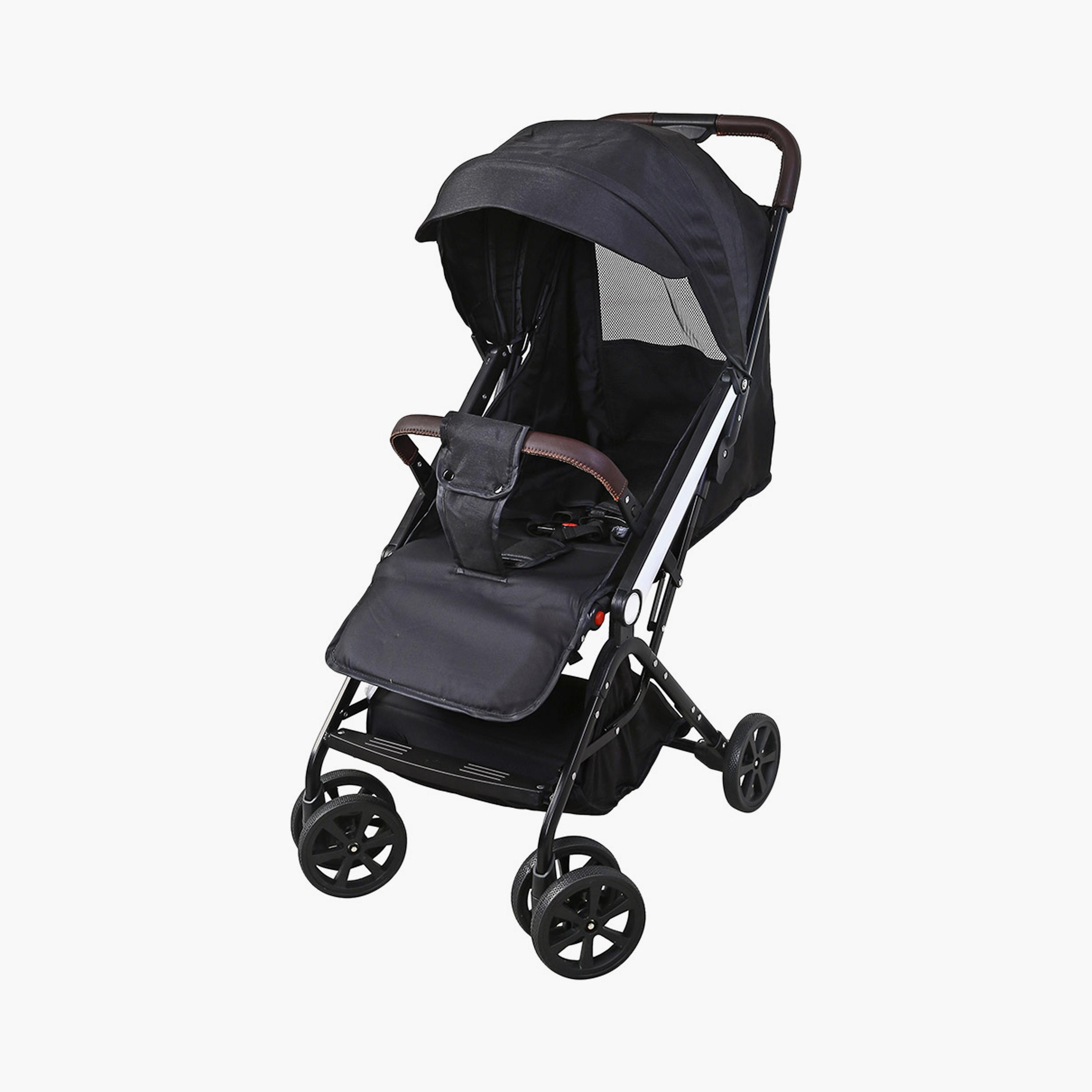 Uniqoo 3 Foldable Modern Stroller - Black-baby-gear-strollersandprams-strollers-image-1