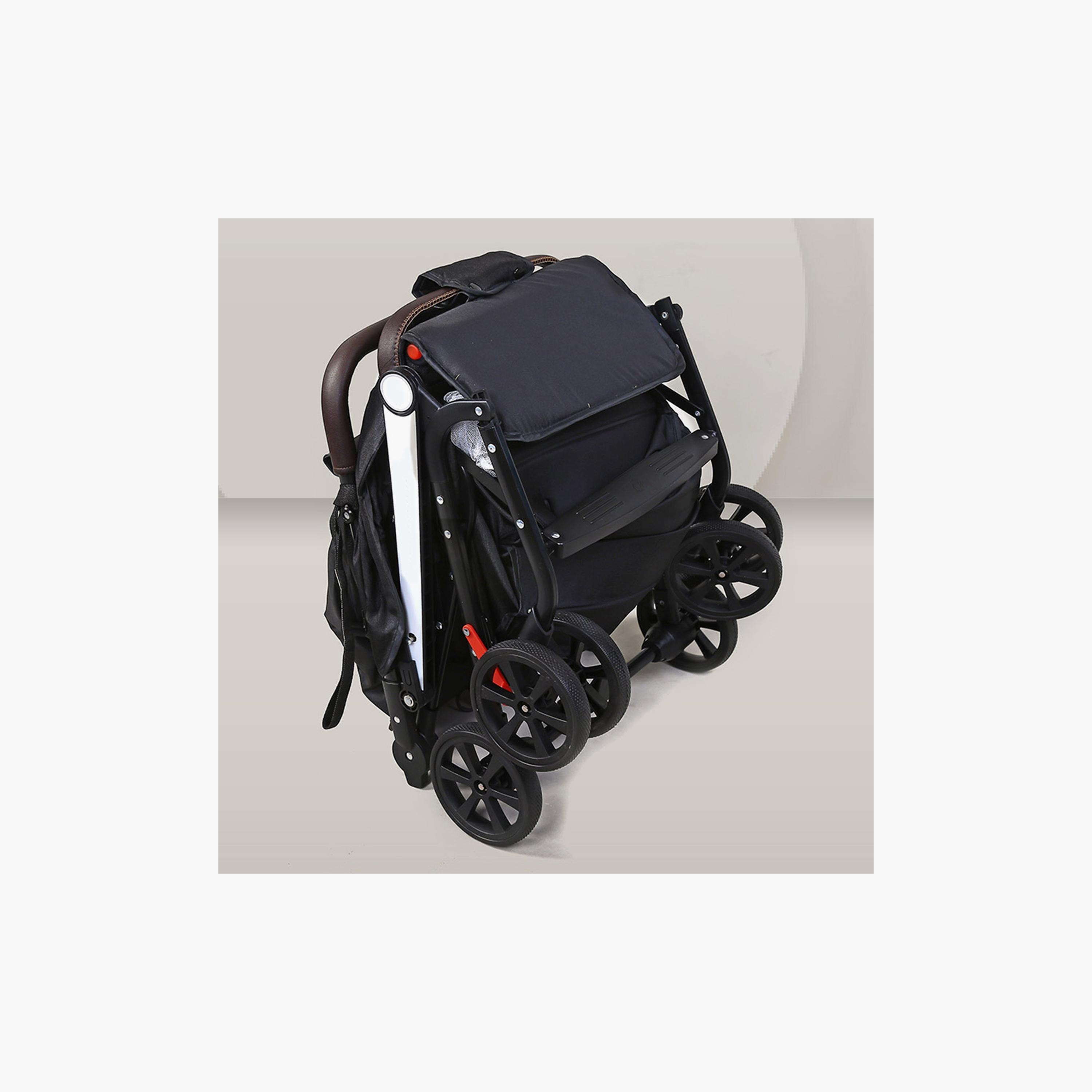 Uniqoo 3 Foldable Modern Stroller - Black-baby-gear-strollersandprams-strollers-image-6