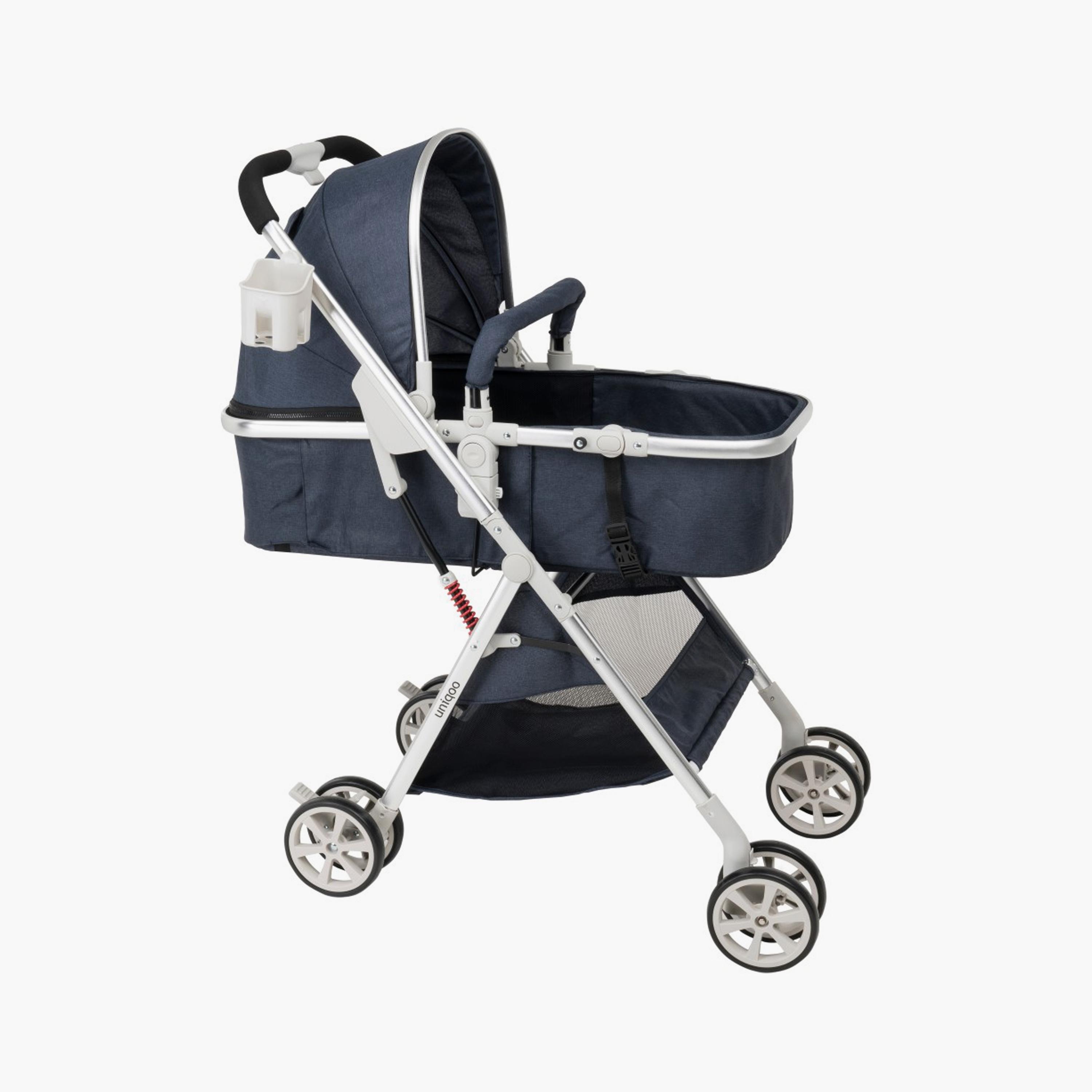Uniqoo 6 Premium Portable Pram with Diaper Bag-baby-gear-strollersandprams-strollers-image-2
