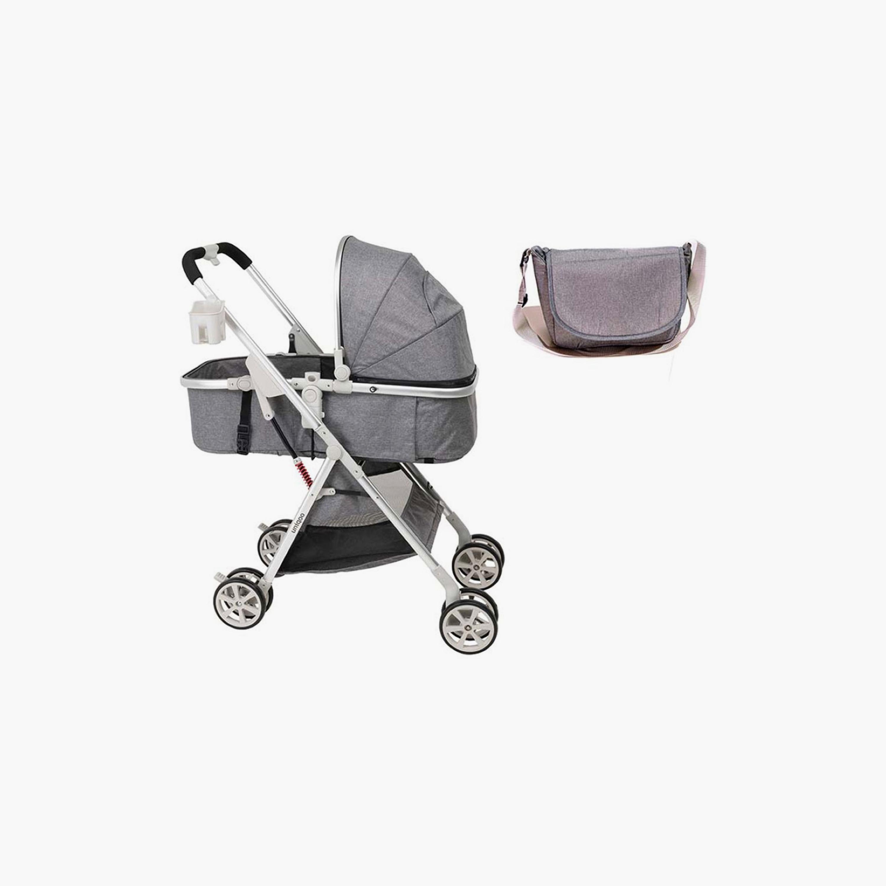 عربة أطفال محمولة فاخرة 6 مع حقيبة حفاضات من يونيكوو-baby-gear-strollersandprams-strollers-image-1