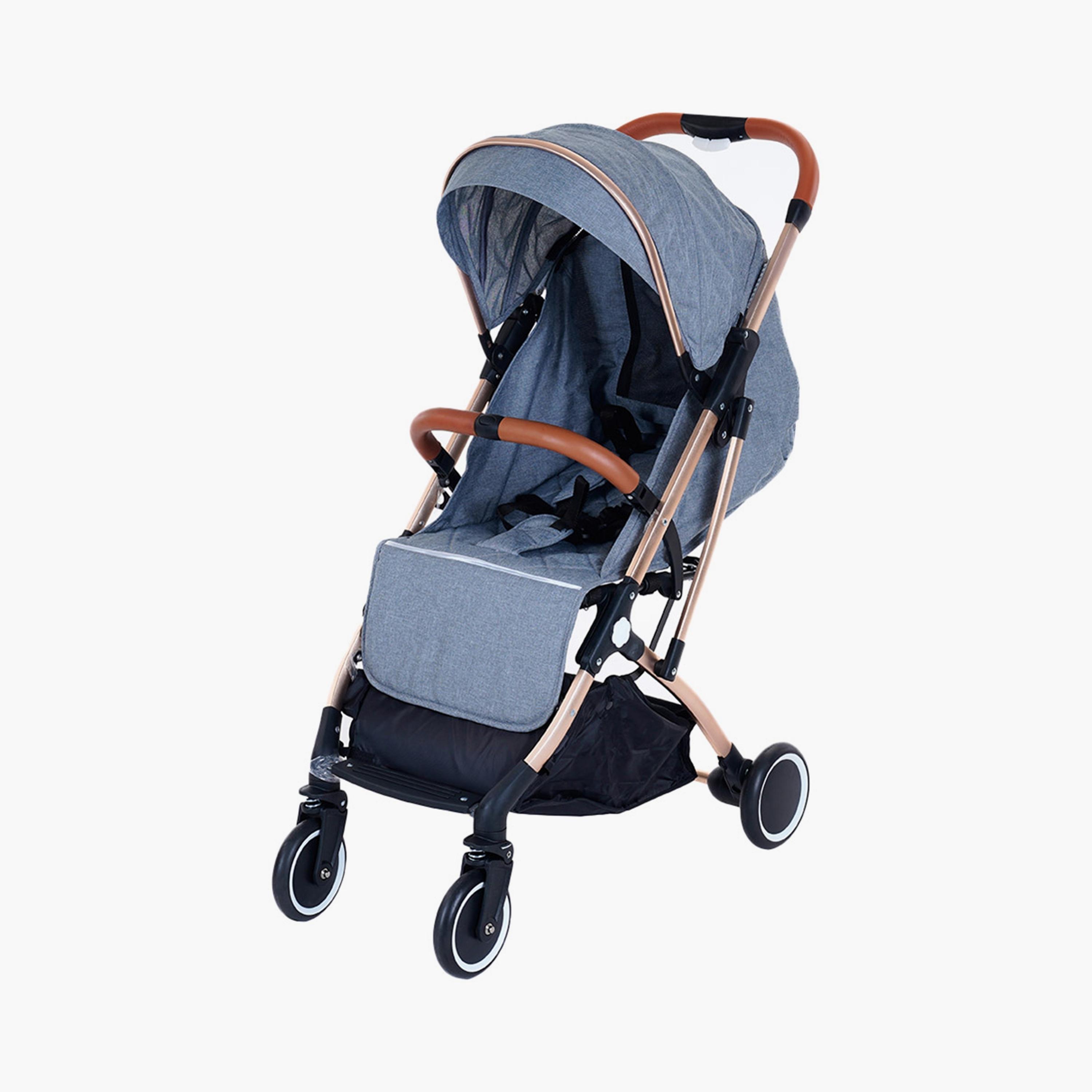 عربة أطفال كلاسيكية قابلة للطي من يونيكوو - رمادي غامق-baby-gear-strollersandprams-strollers-image-1