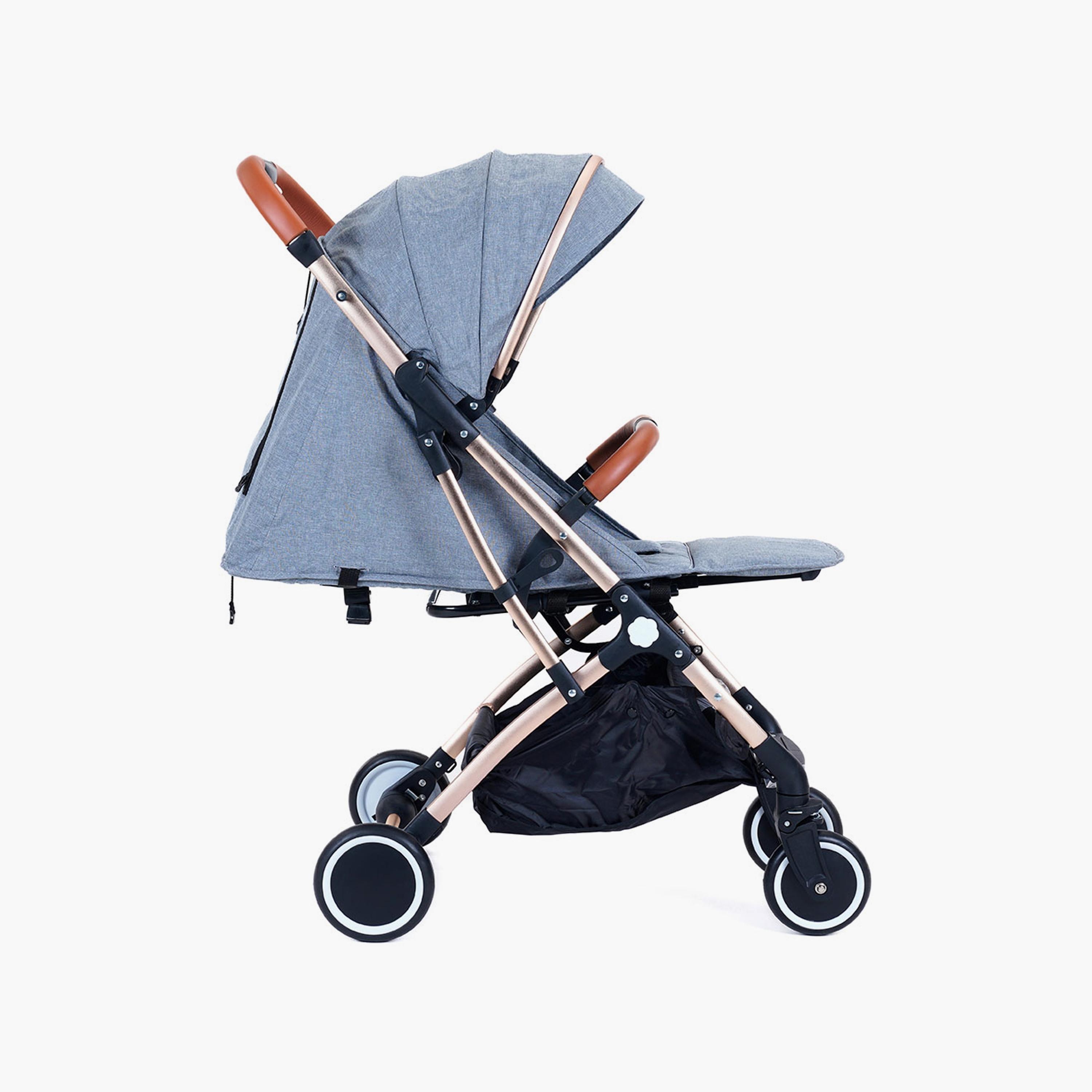 عربة أطفال كلاسيكية قابلة للطي من يونيكوو - رمادي غامق-baby-gear-strollersandprams-strollers-image-2