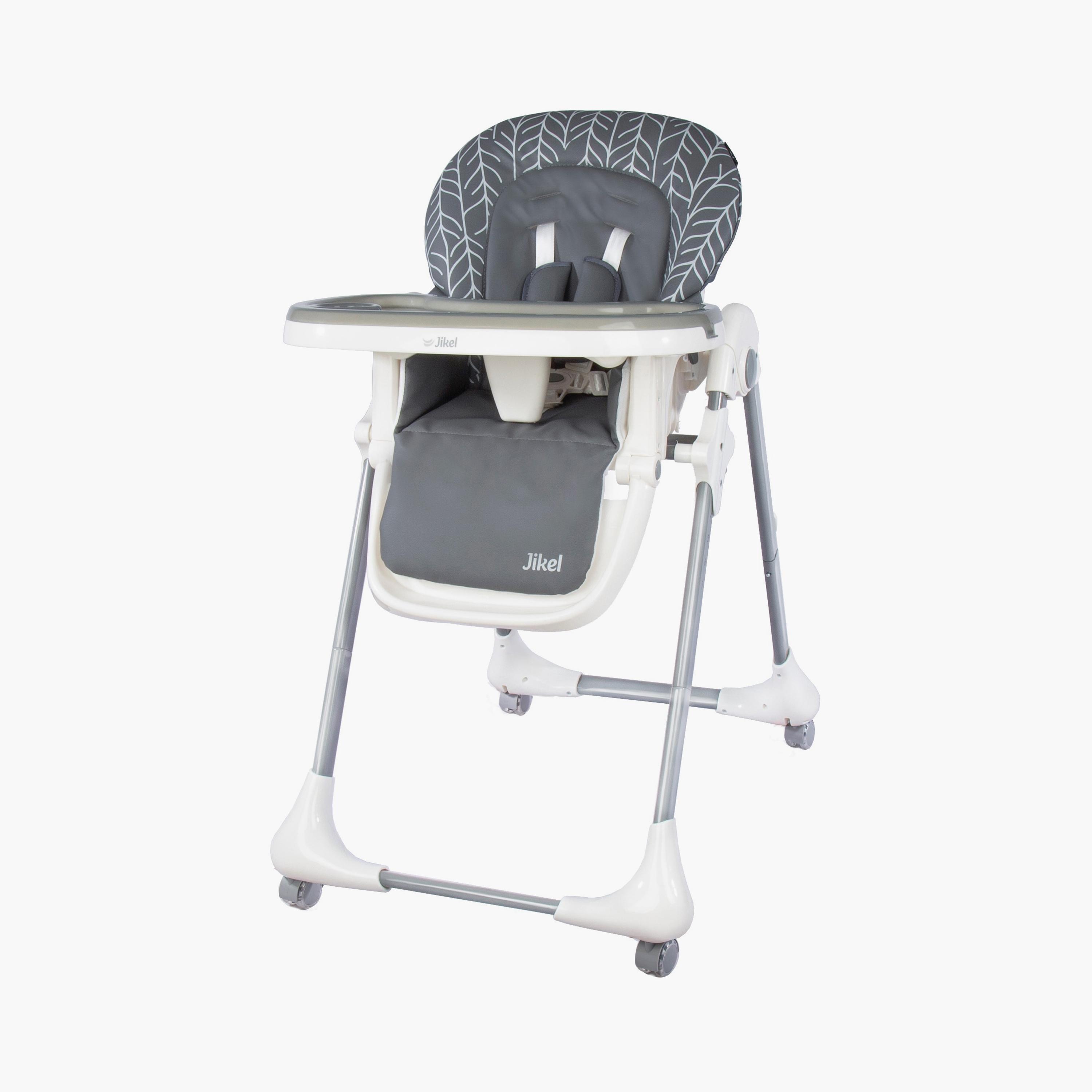 Jikel Tron Foldable Highchair - Cool Grey-baby-feeding-highchairsandboosters-image-1