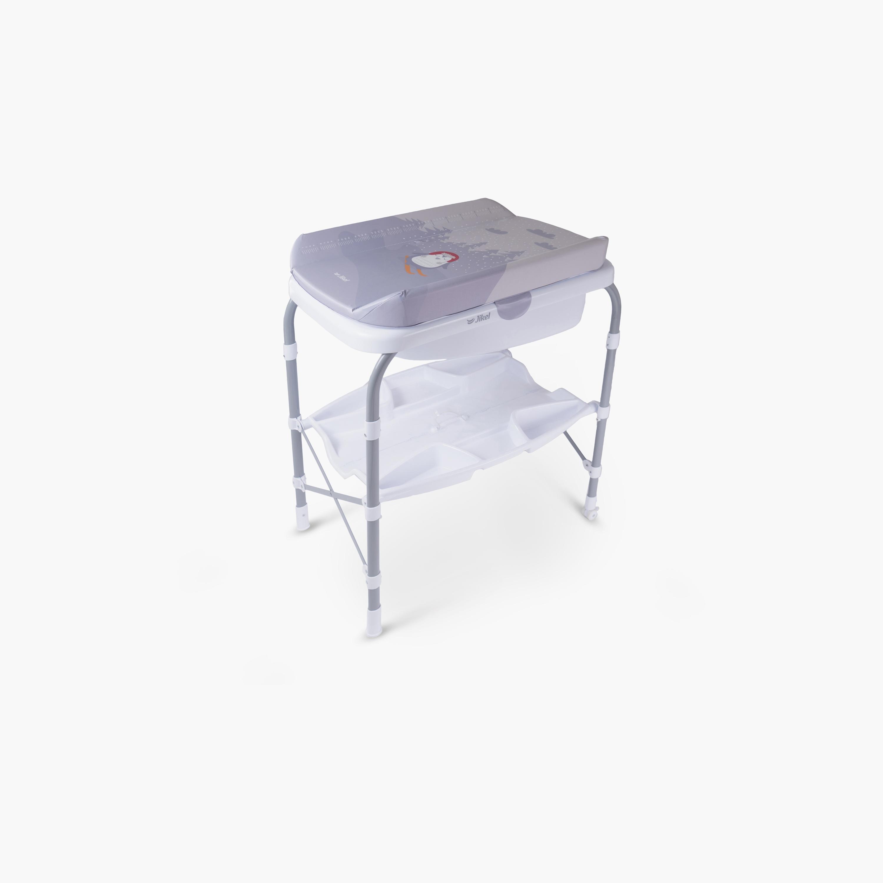 Jikel Ripple Standing Bath & Changing Table - Grey-baby-bathandcare-changingtables-image-1