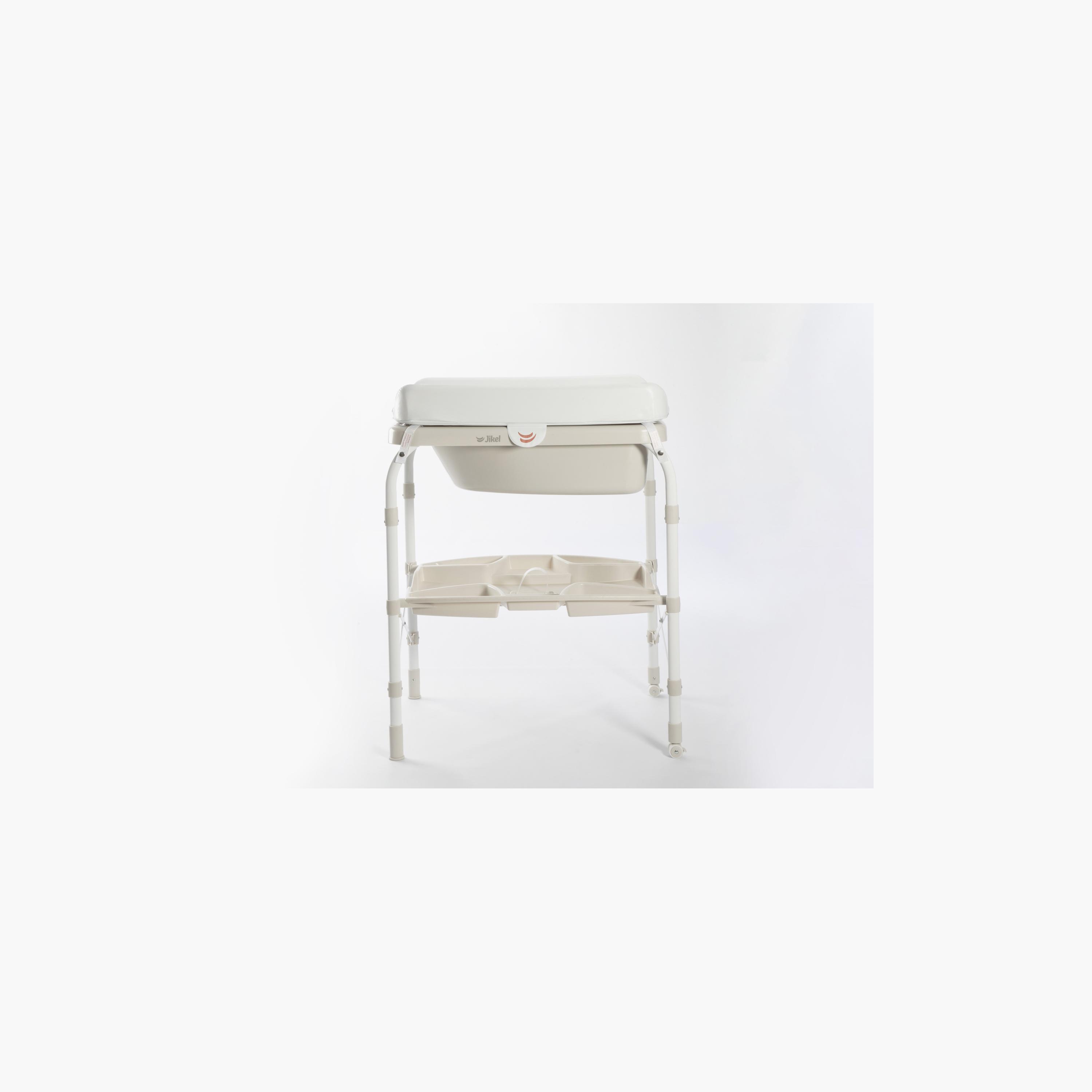 Jikel Ripple Standing Bath & Changing Table - Beige-baby-bathandcare-changingtables-image-2
