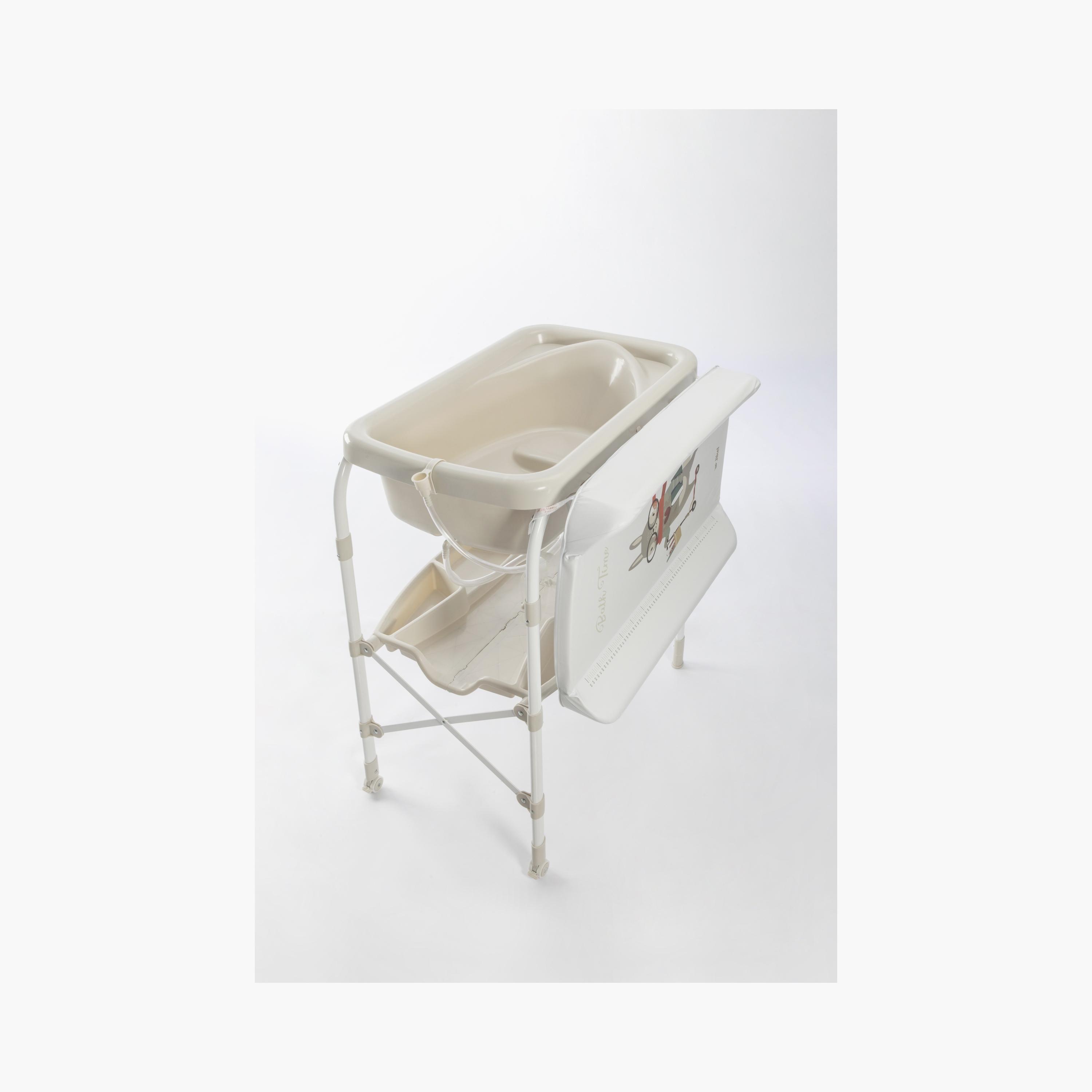 Jikel Ripple Standing Bath & Changing Table - Beige-baby-bathandcare-changingtables-image-3