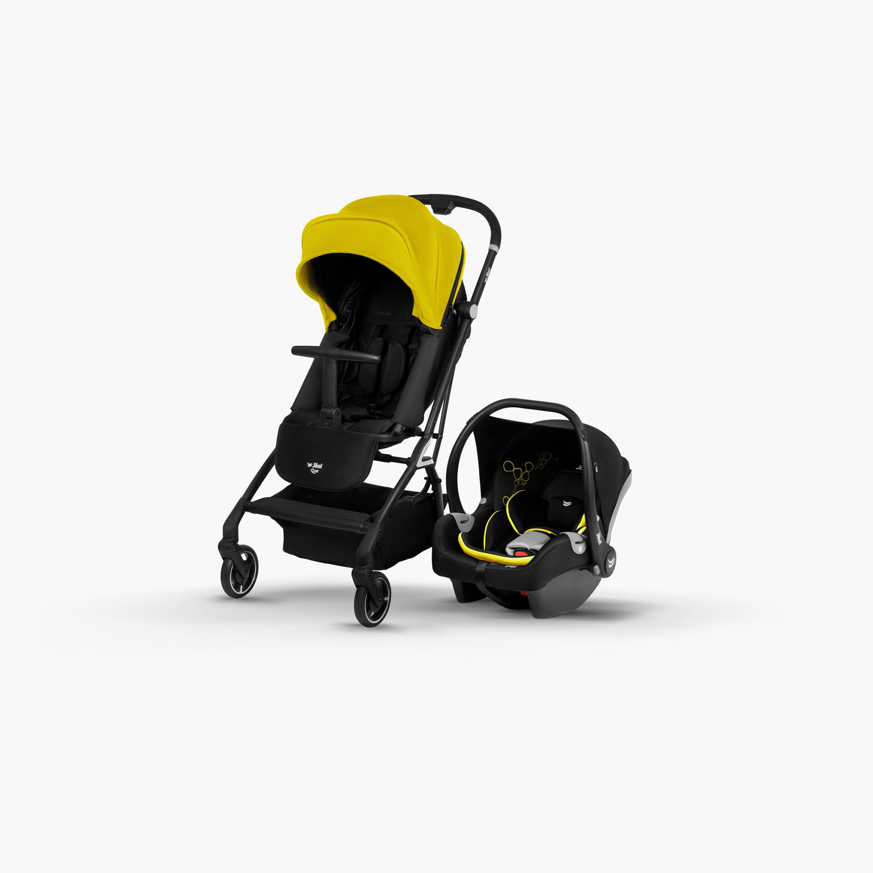 Jikel Life 360 Travel System - Yellow-baby-gear-strollersandprams-travelsystems-image-1