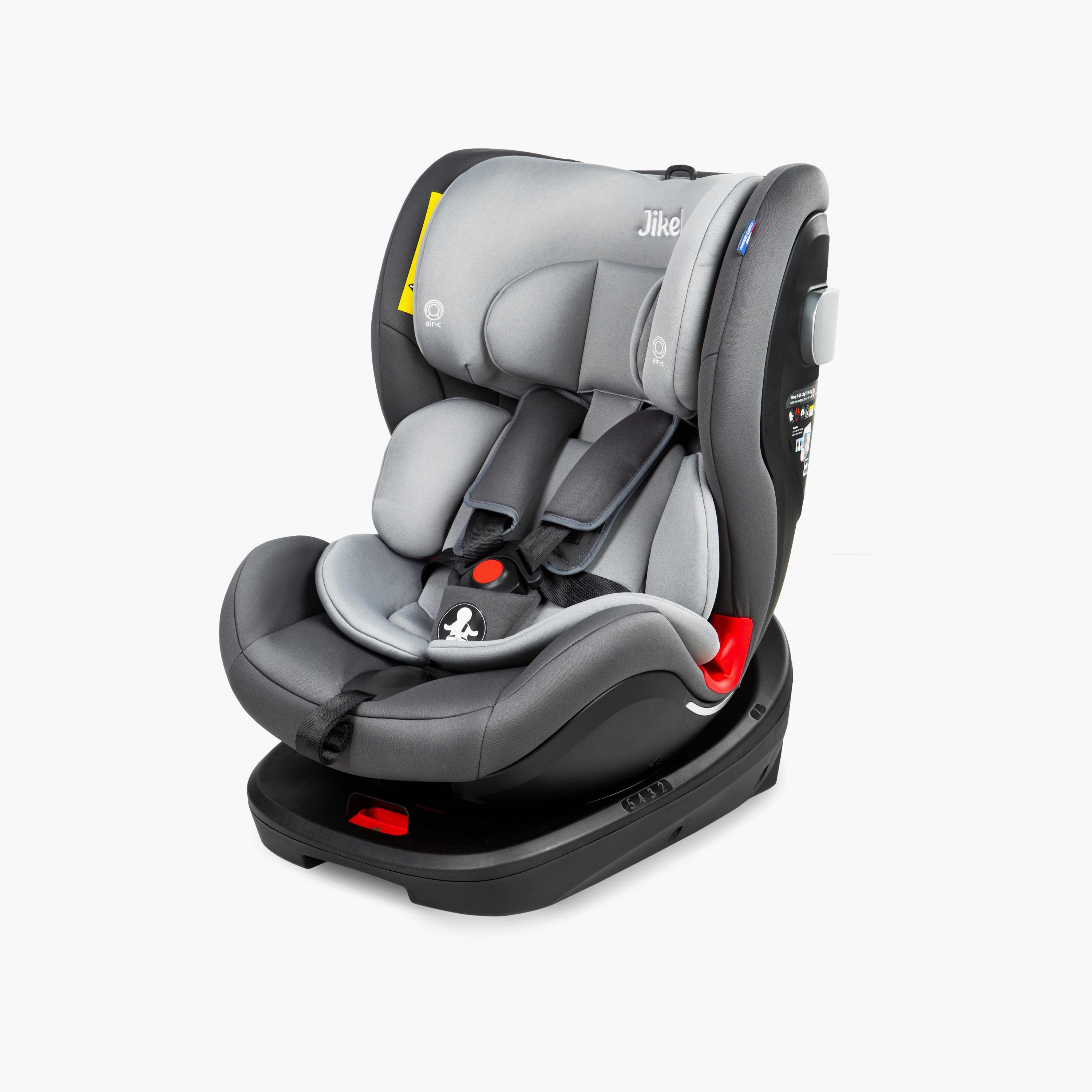 Jikel Saturn Rotating IsoFix All-In-One Car Seat - Grey-baby-gear-carseats-image-1