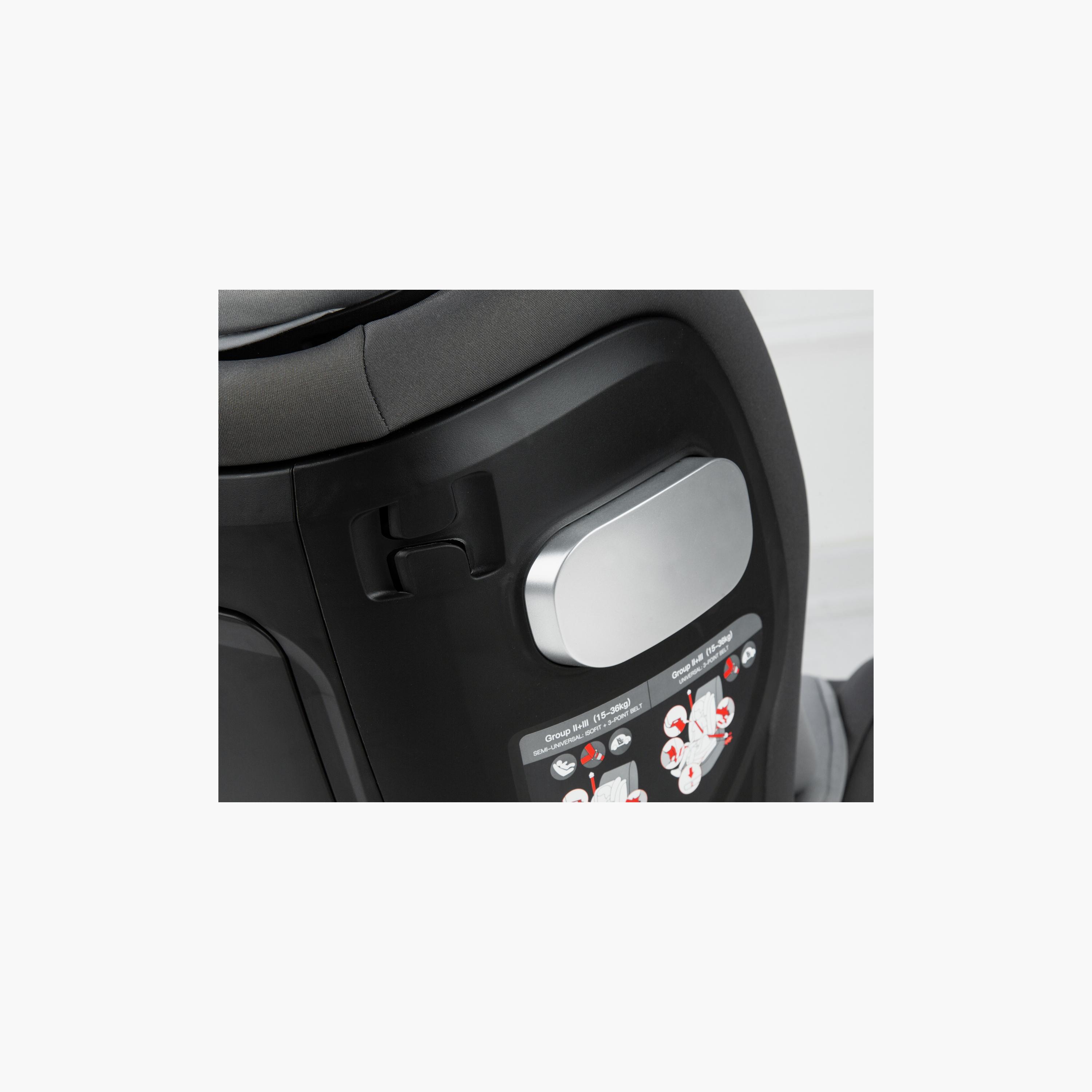 Jikel Saturn Rotating IsoFix All-In-One Car Seat - Grey-baby-gear-carseats-image-10